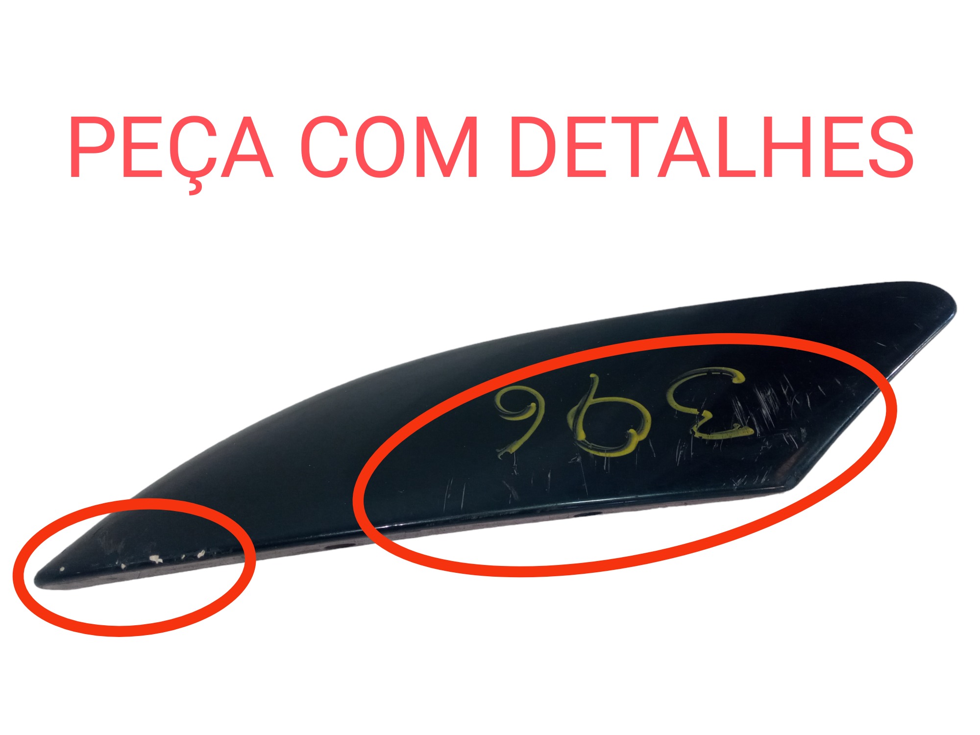 Spoiler Lateral Traseiro Esquerdo Mitsubishi Eclipse 95  Verde 2