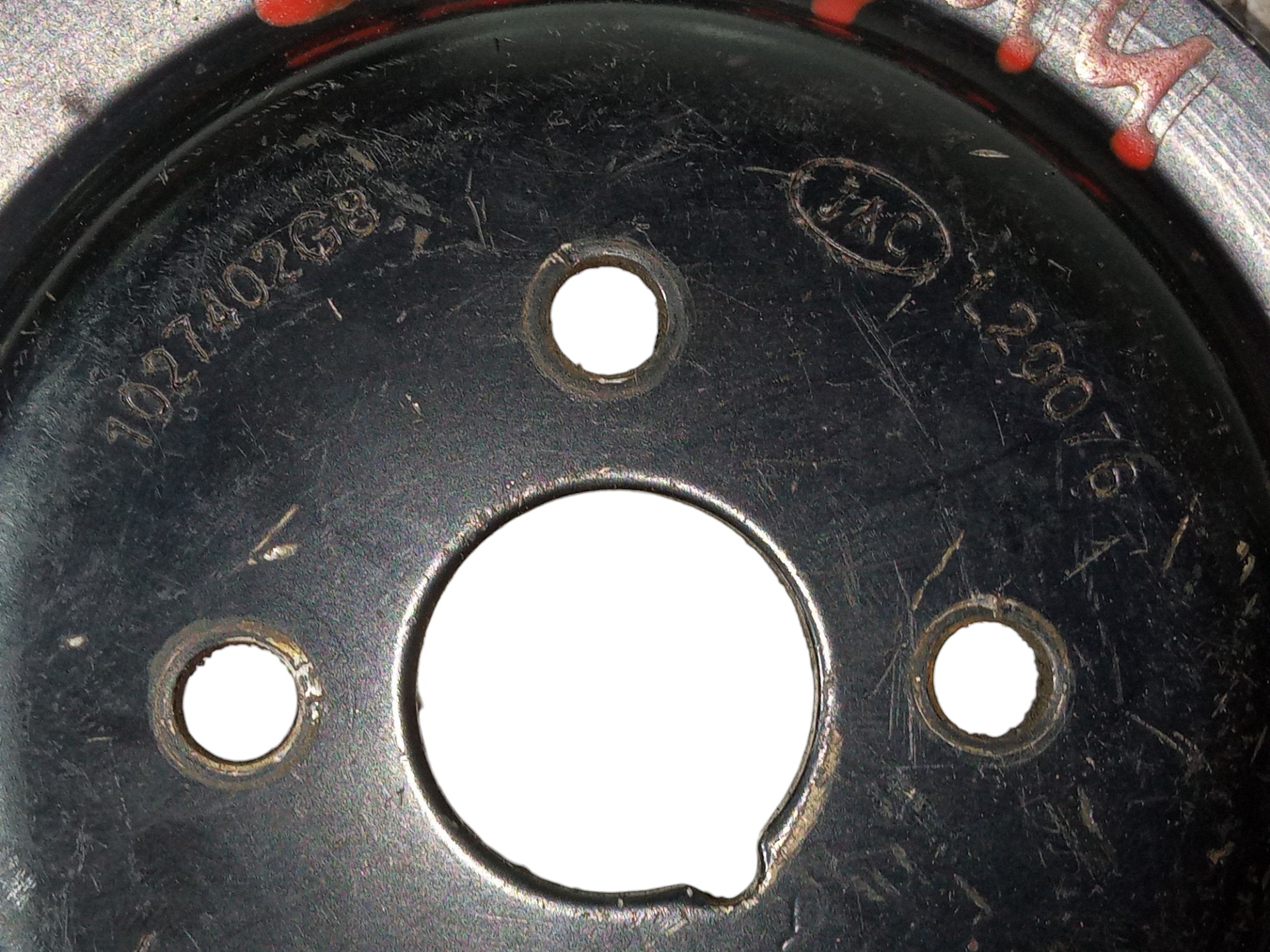 Polia Bomba De Agua Jac J6 2010 2014 2 0 16v Original Usada 3