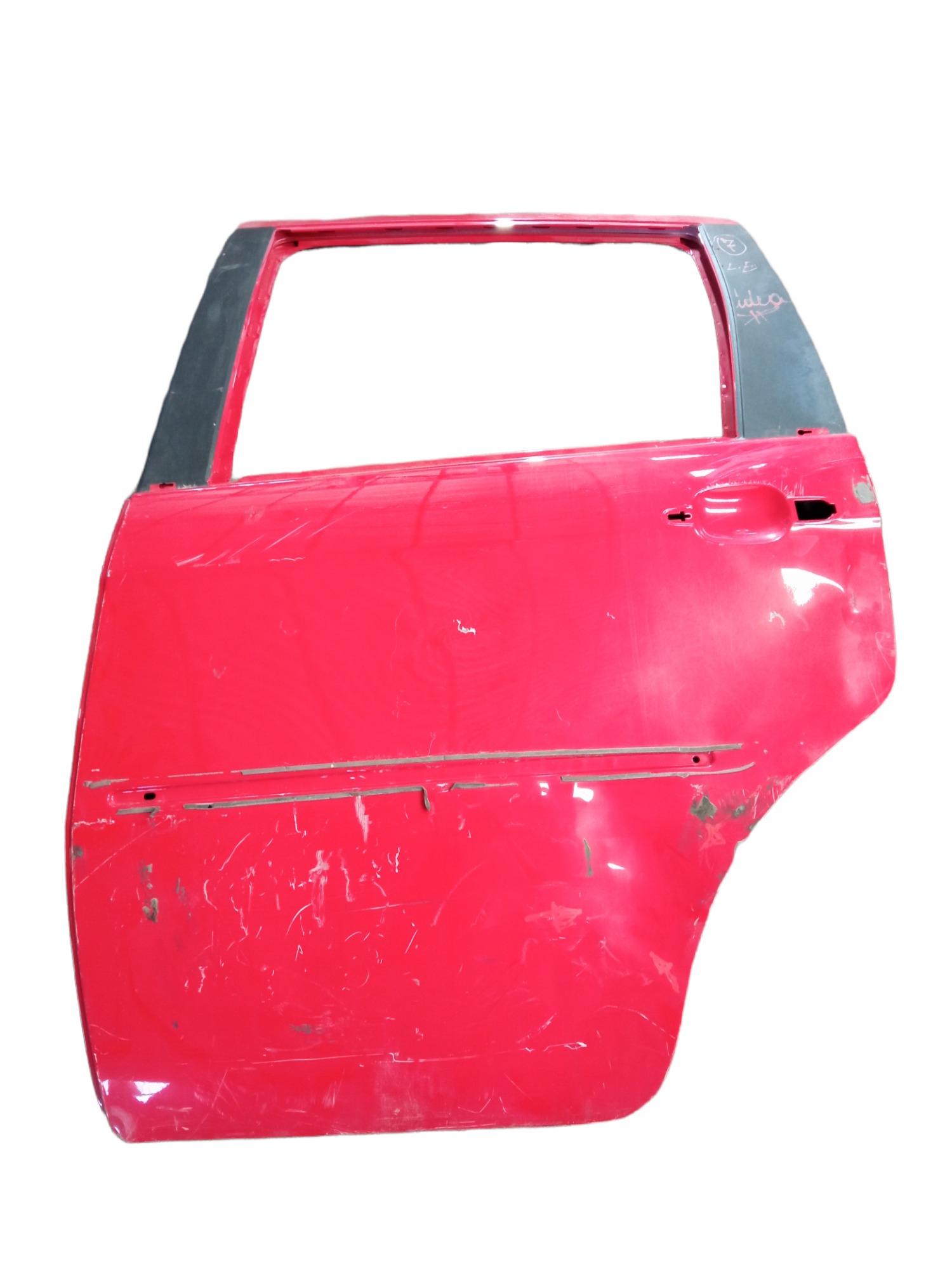 Porta Traseira Esquerda Fiat Idea 2006 2007 2008 2009 2010 Vermelho 1