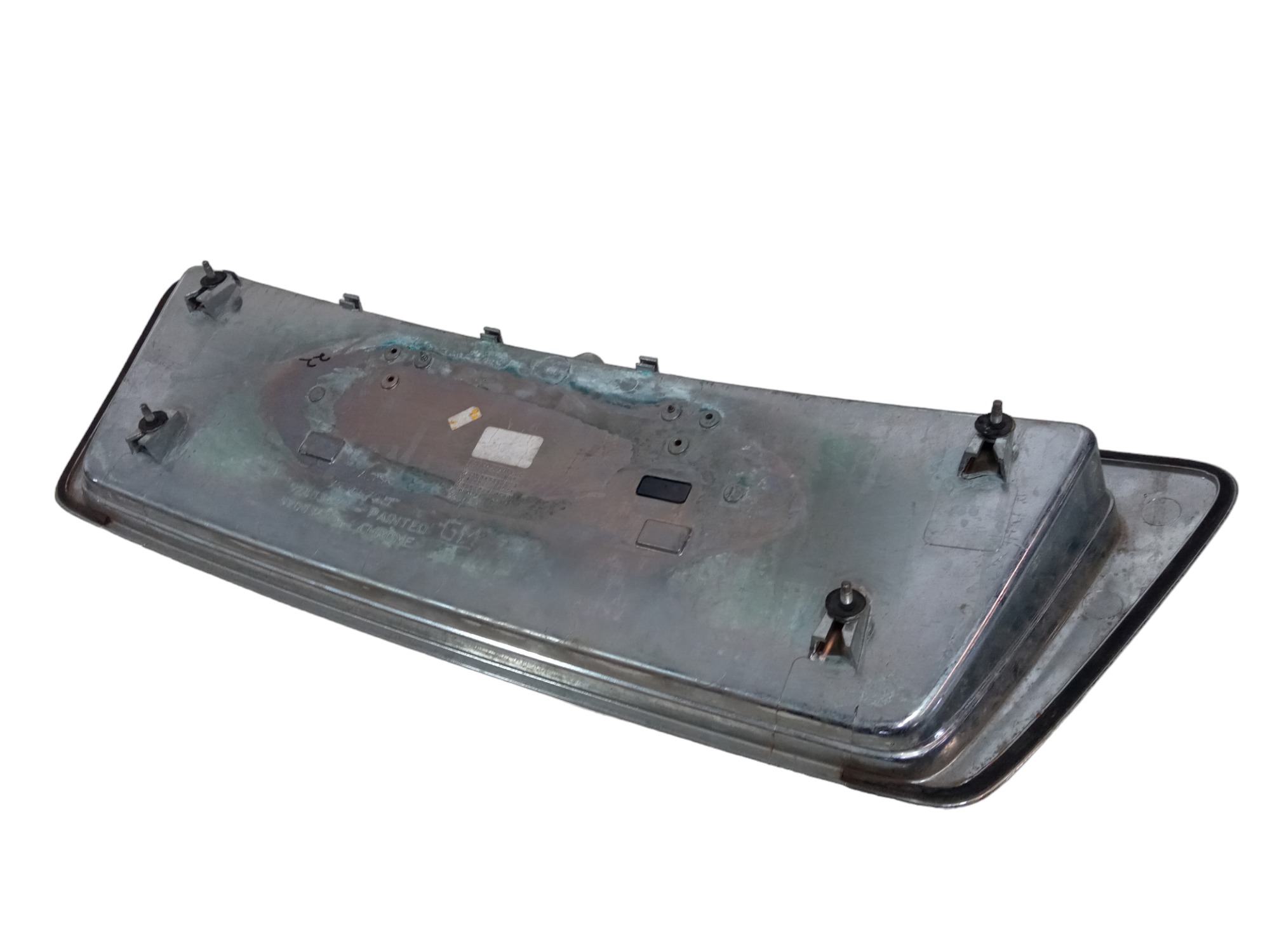 Acabamento Friso Moldura Luz Placa Traseira Omega 2003 2006  Preto 5