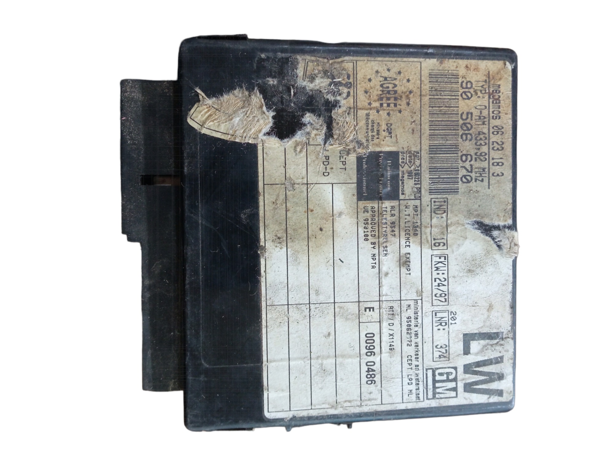 Módulo Central Alarme Gm Vectra 1997/2005 90506670 3