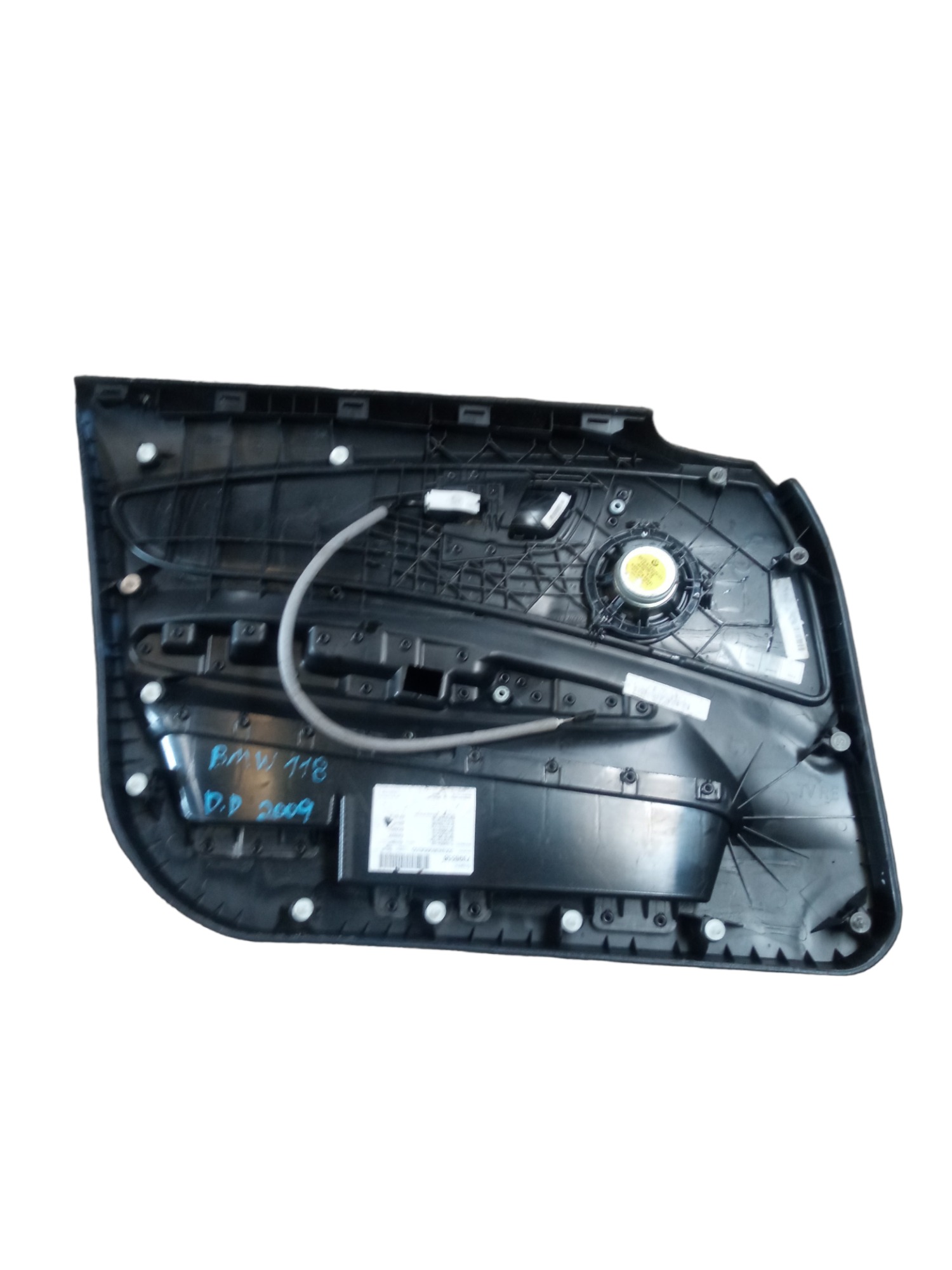 Forro De Porta Dianteiro Direito C/detalhes Bmw 118i 2009  Preto 5