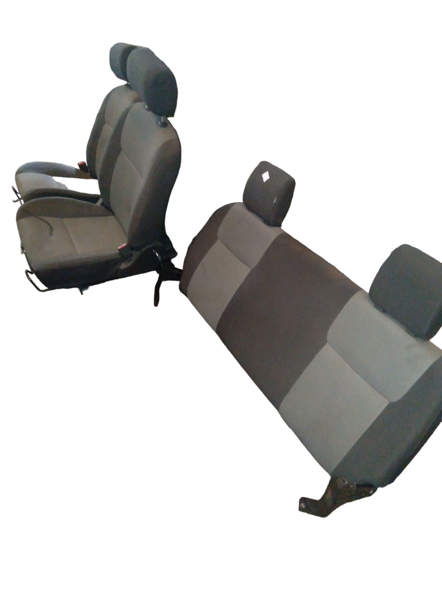 Jogo De Banco Frontier 10/16 Sem O Assento Traseiro 3p. M.v Cinza 3