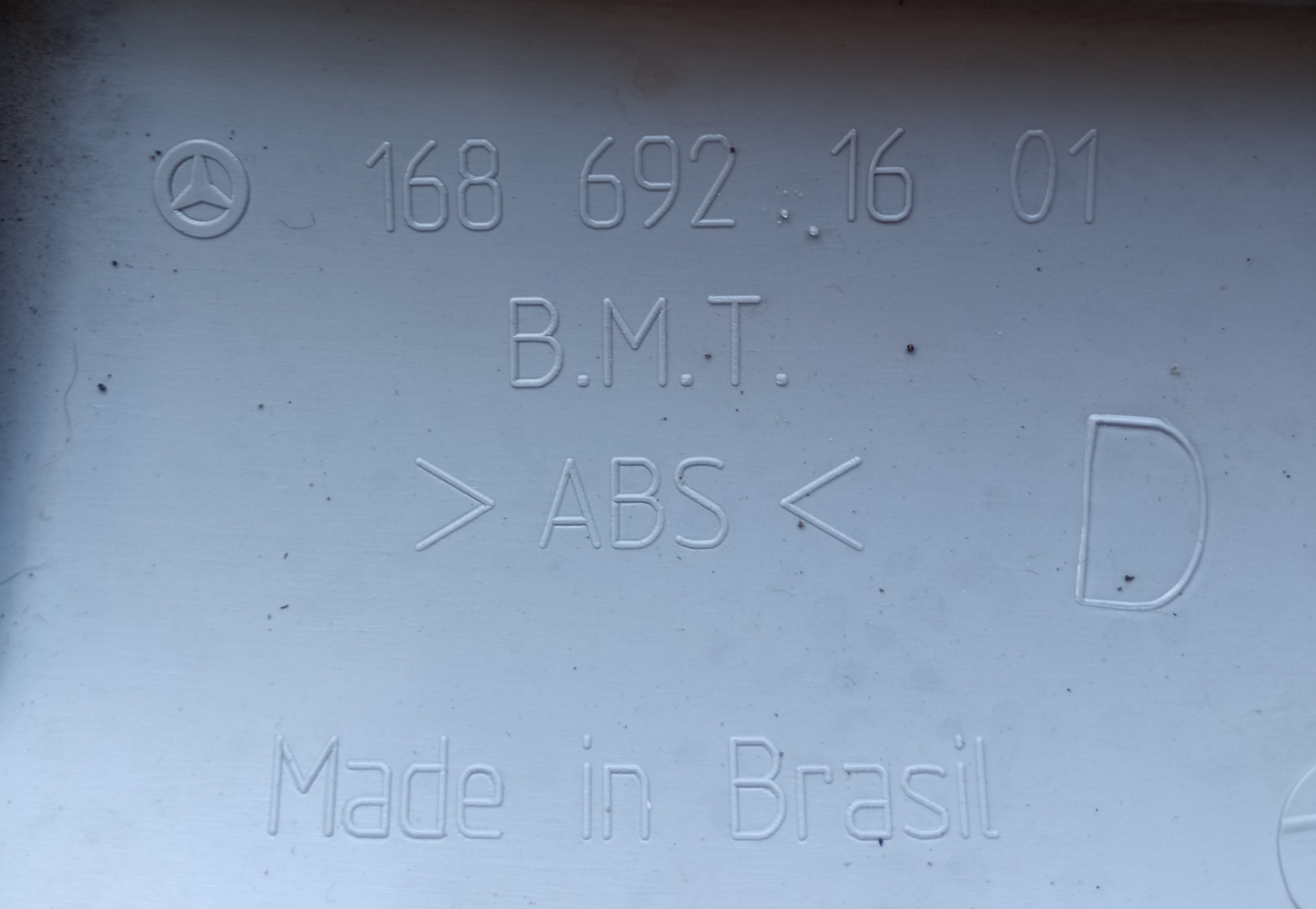 Moldura Coluna Direita Parabrisa Mercedes Classe A 99 2005 Cinza 3