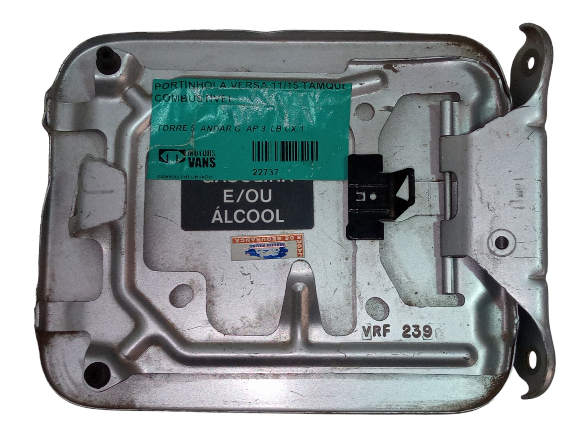 Portinhola Tampa Tanque Combustivel Nissan Versa 2012 2014 Prata 2014 4