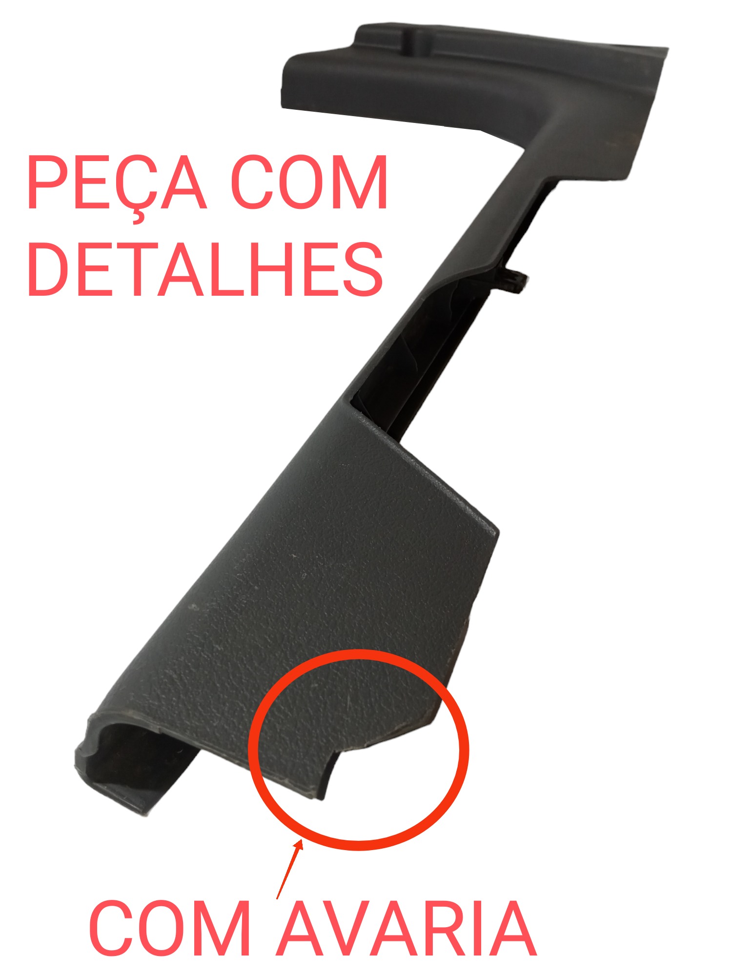 Moldura Acabamento Soleira Dianteira Esquerda Chery Face  Cinza 2