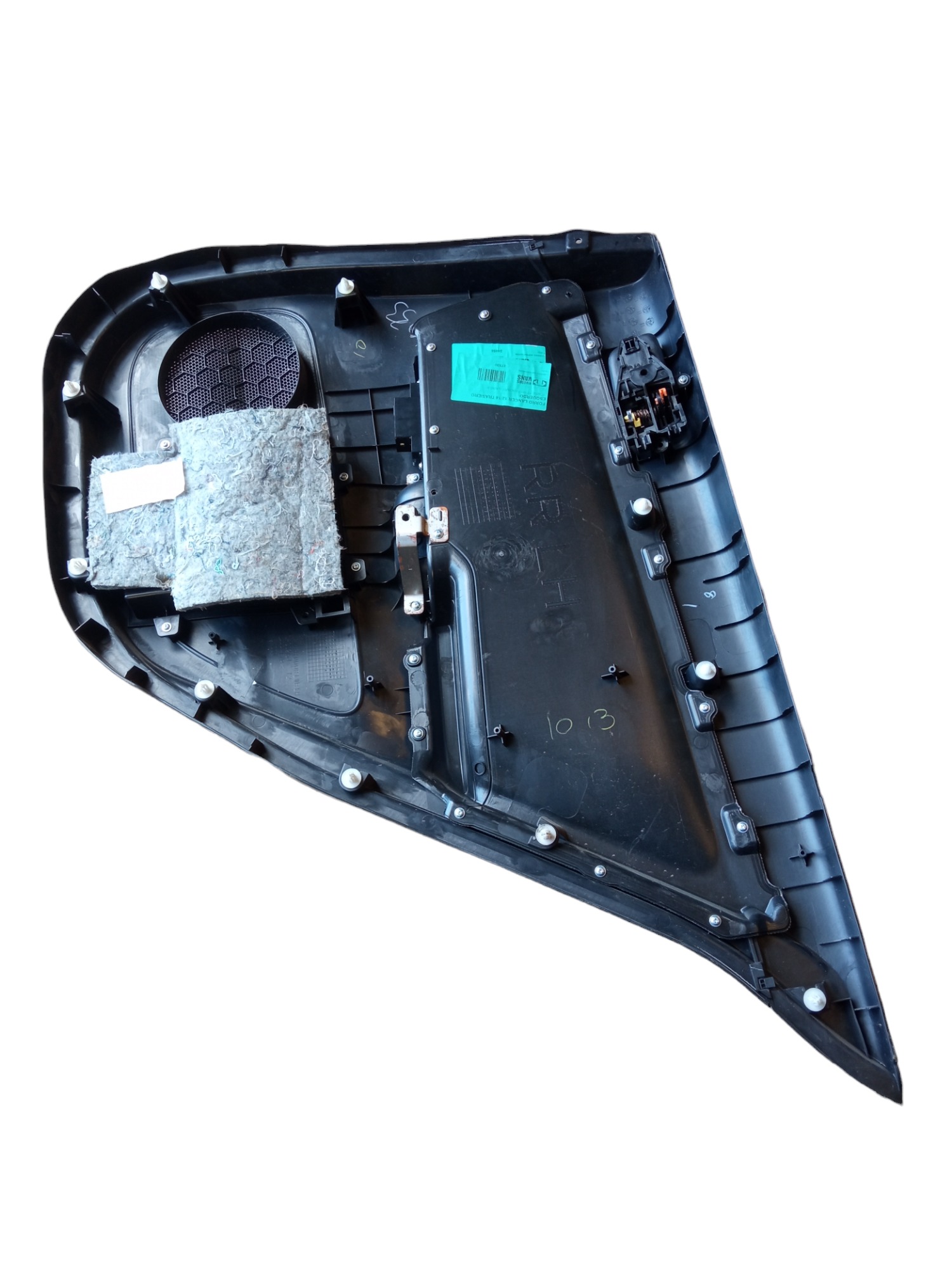 Forro De Porta Traseira Esquerda Lancer 2013 Original Usado Cinza 5