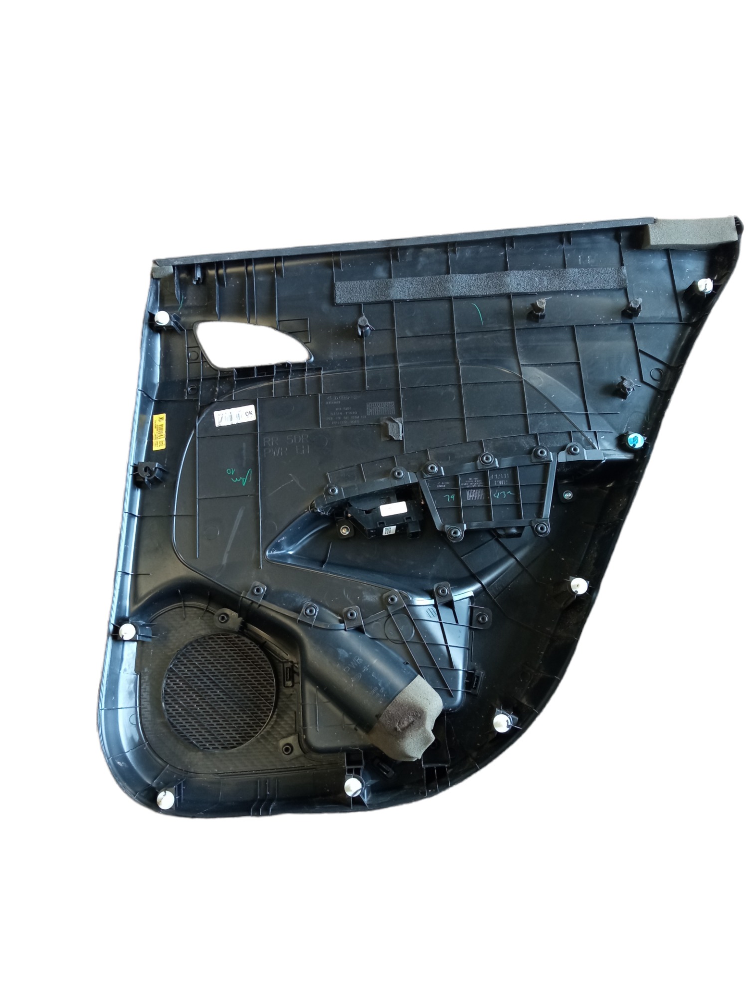 Forro De Porta Traseiro Esquerdo Hyundai Hb20 2012 Preto 2