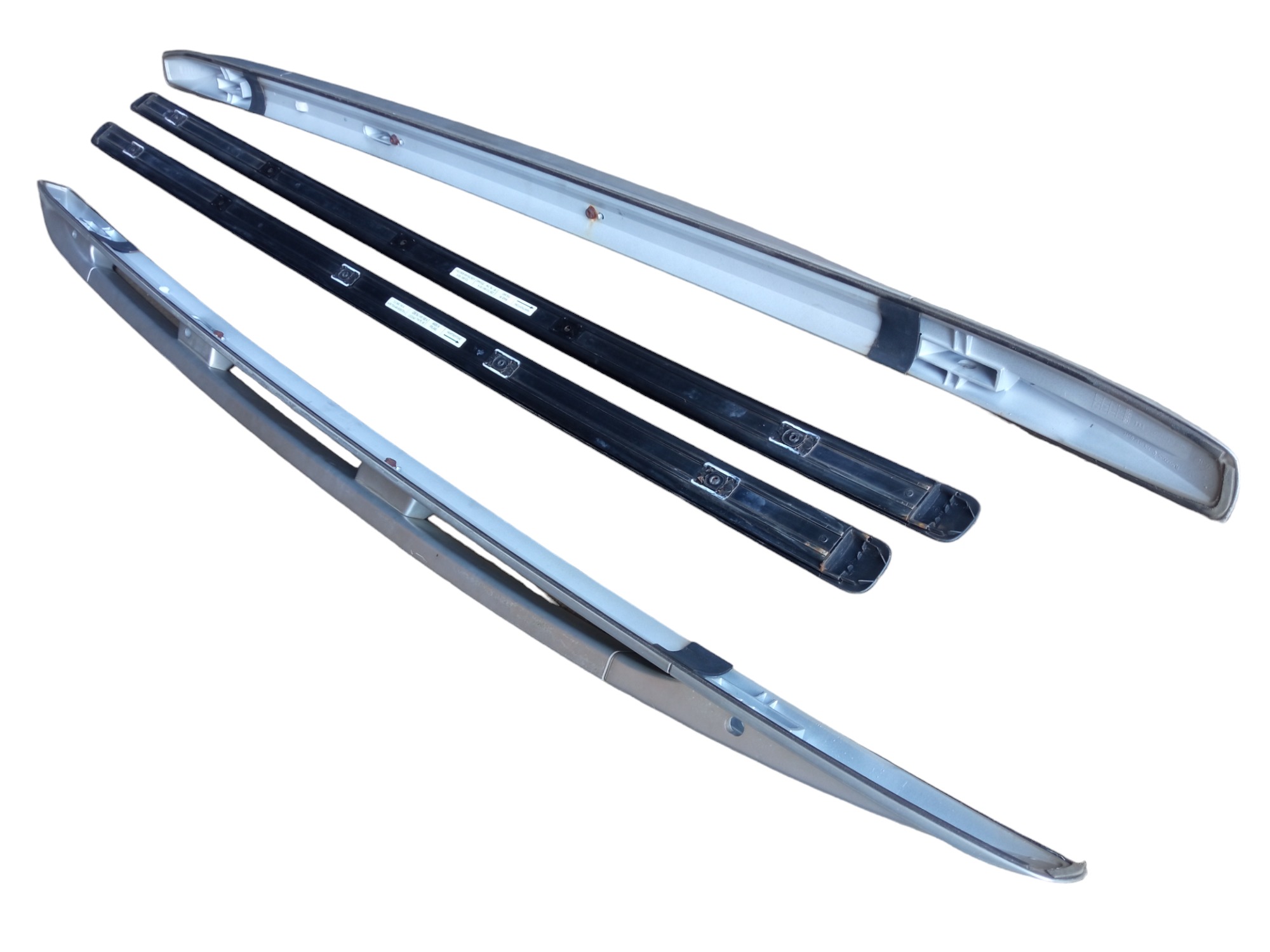 Par Rack De Teto Porsche Cayenne 2008 2009 Original Prata 5