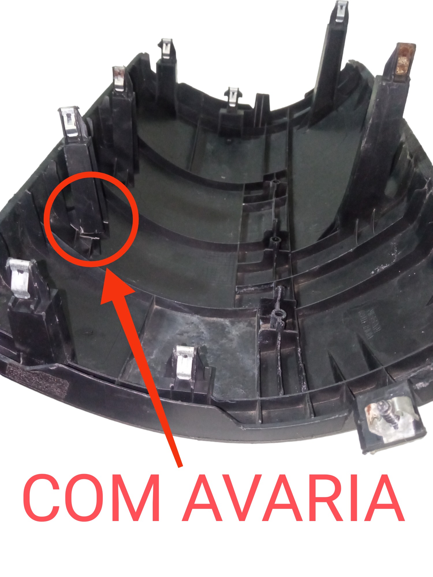 Moldura Acabamento Painel Nissan Versa March 2013 2014 Usado Preto 2