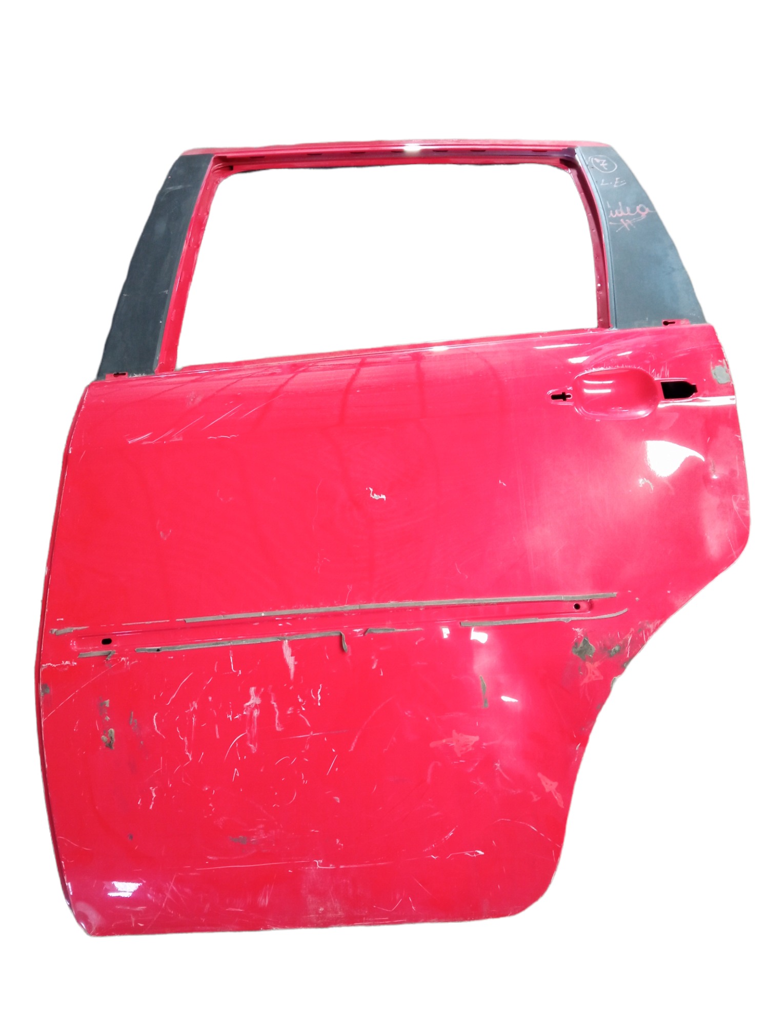 Porta Traseira Esquerda Fiat Idea 2006 2007 2008 2009 2010 Vermelho 3