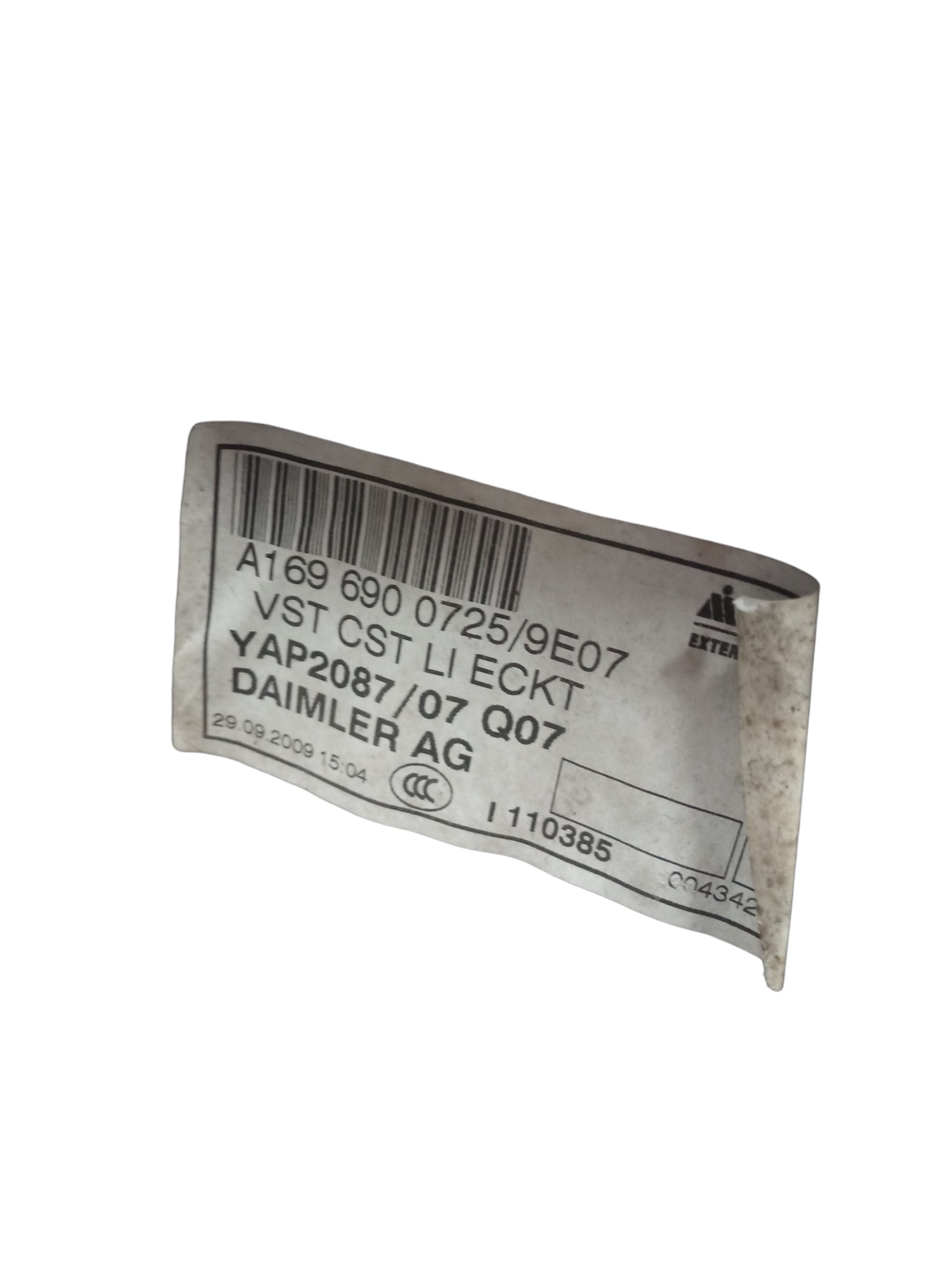 Forro Esquerdo Porta-malas Mercedes A200 2007/2011 5
