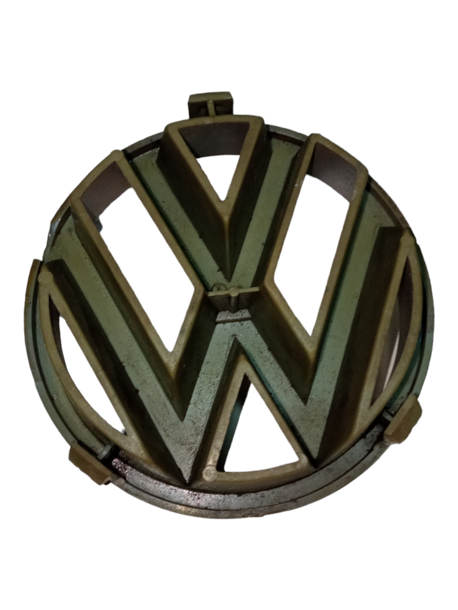 Emblema Grande Dianteira Volkswagen Polo Classic 1997 1999 Dourado 5