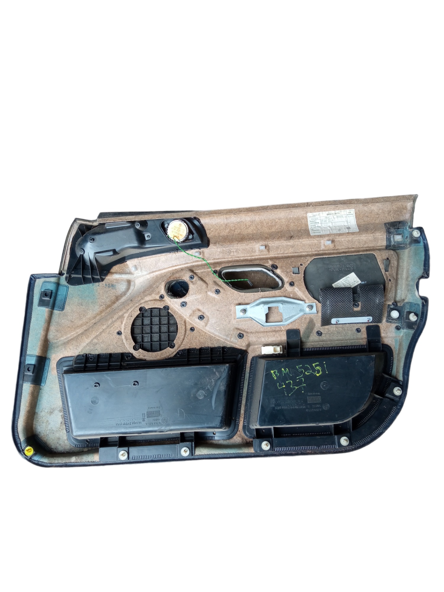 Forro Porta Dianteira Esquerda Bmw 525i 2001 Original Usado  Cinza 4