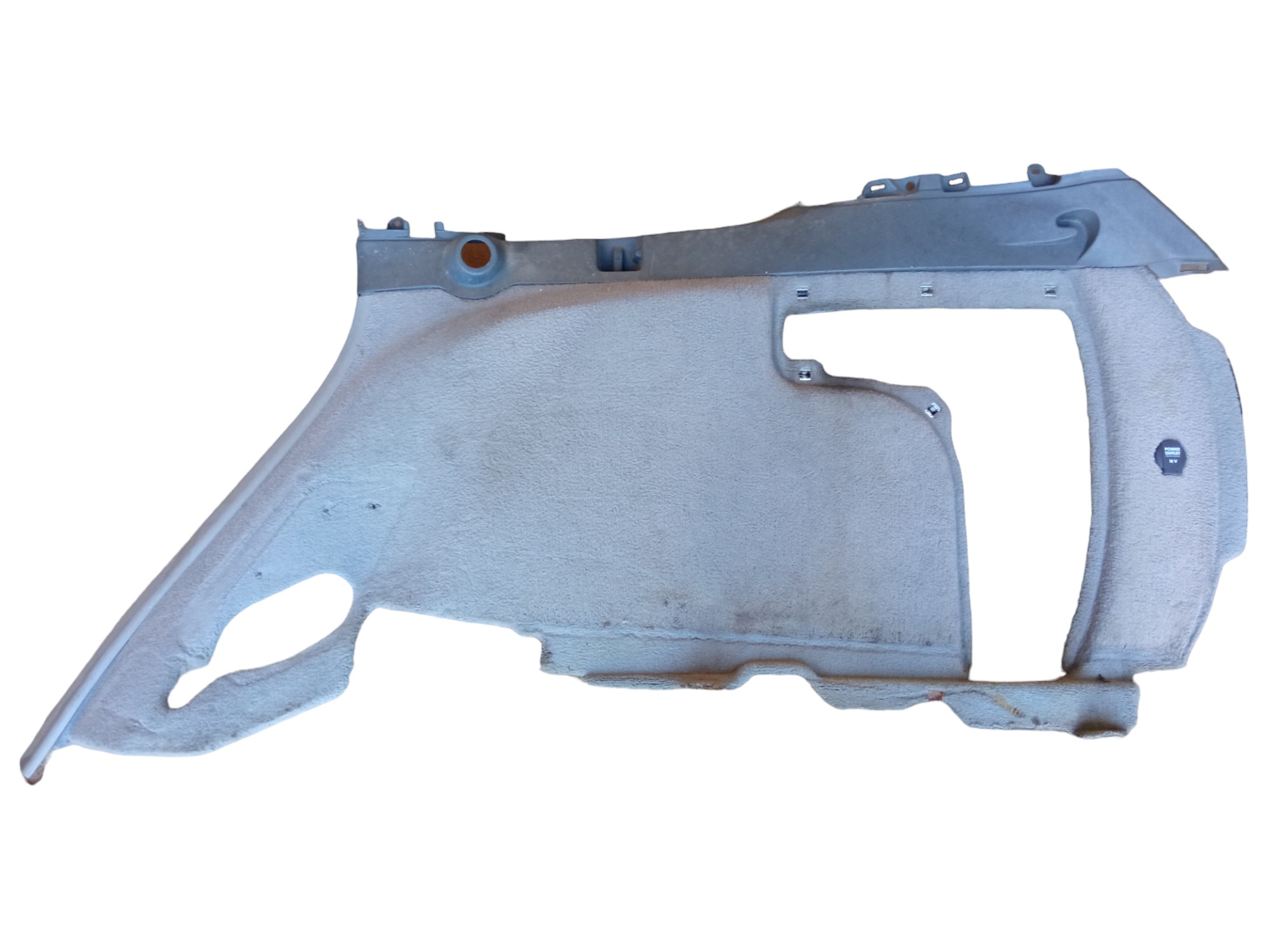 Forro Lateral Direito Porta Malas Porsche Cayenne 2009 Usado Cinza 1