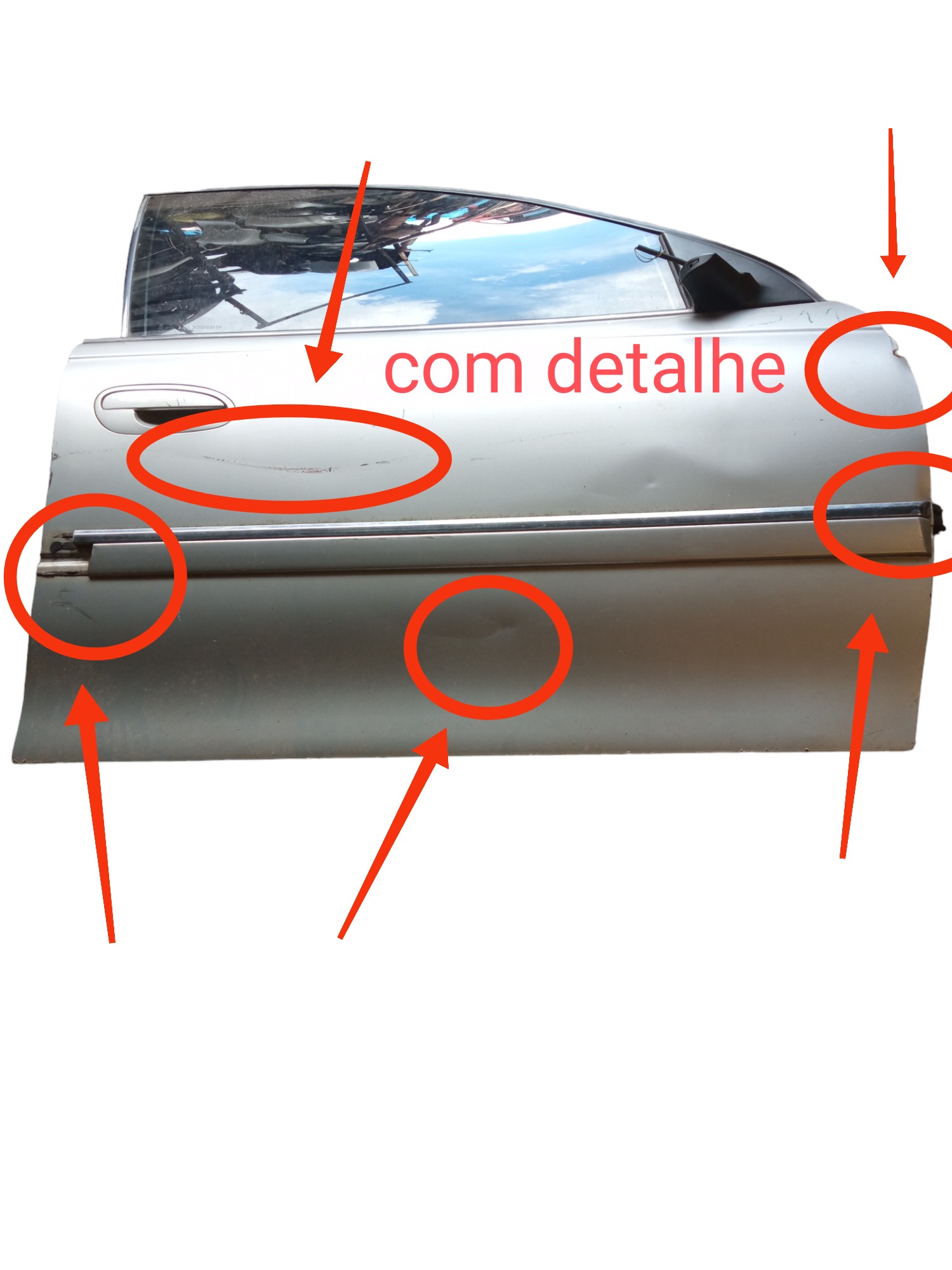 Porta Dianteira Direita Gm Omega Fittipaldi 2002 2003 2004  Dianteira Direito Prata 2