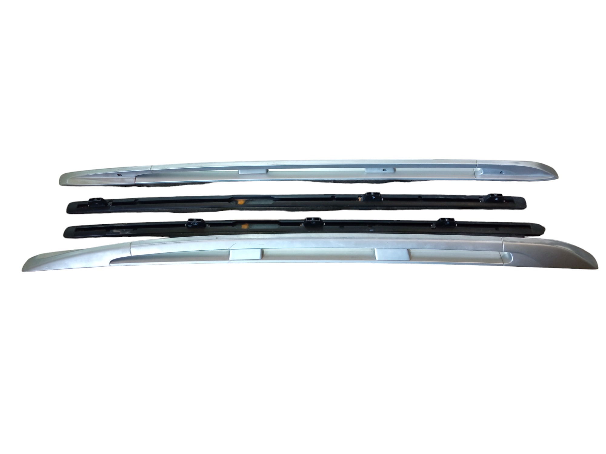 Par Rack De Teto Porsche Cayenne 2008 2009 Original Prata 4