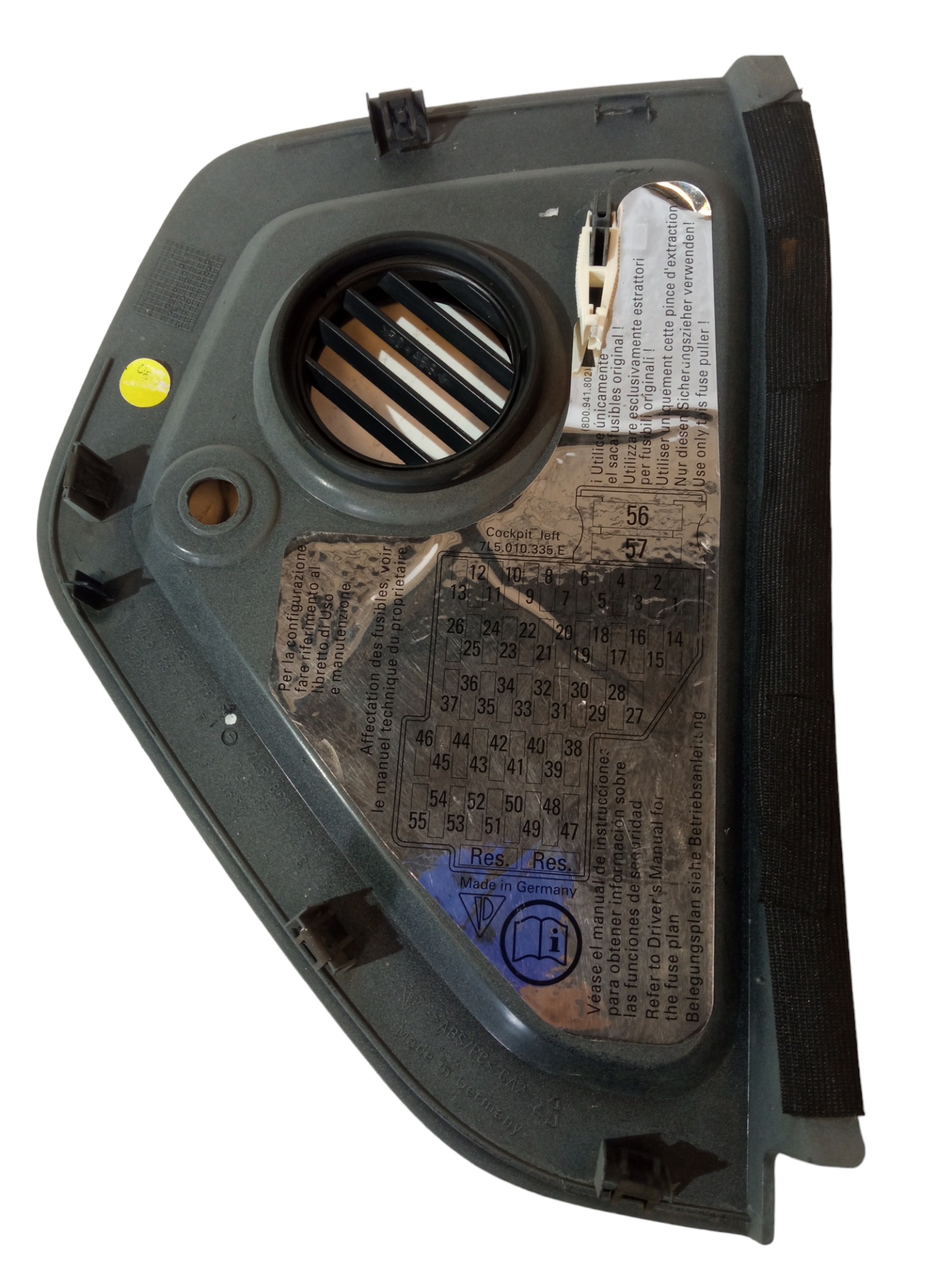 Moldura Lateral Esquerda Painel Porsche Cayenne 2009 2010 5