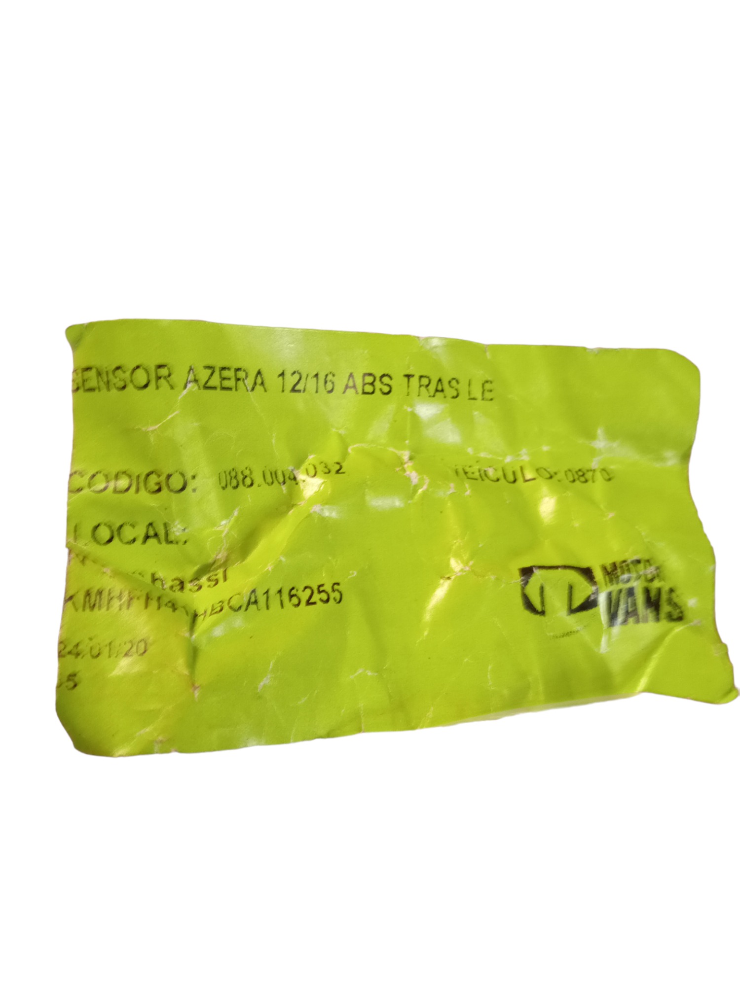 Sensor Abs Traseiro Esquerdo Hyundai Azera 2012/2016 M.v 5