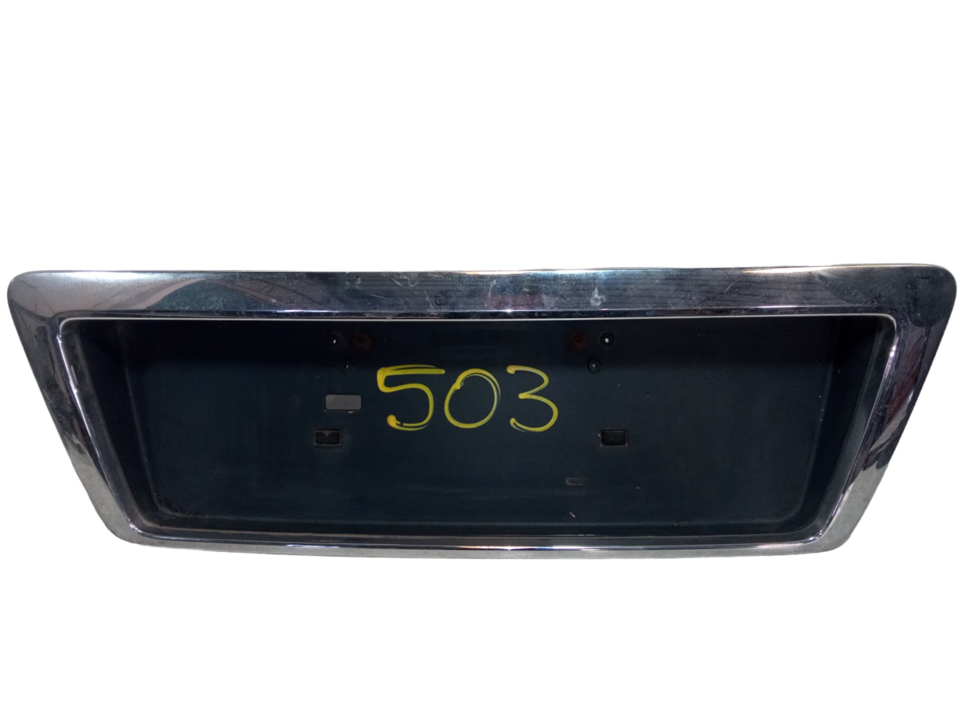 Acabamento Friso Moldura Luz Placa Traseira Omega 2003 2006  Preto