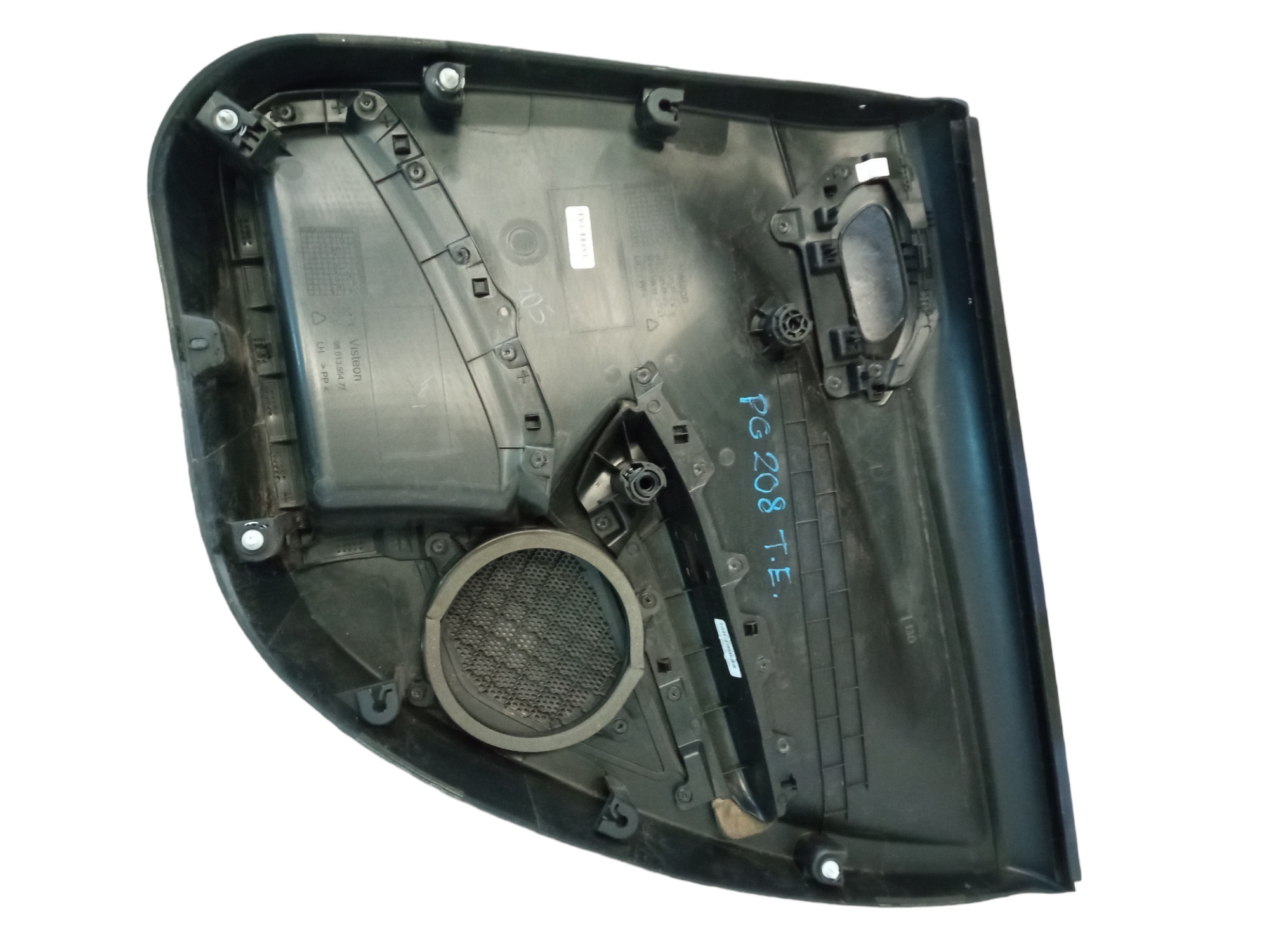 Forro De Porta Traseiro Esquerdo Peugeot 208 2017 Original 4