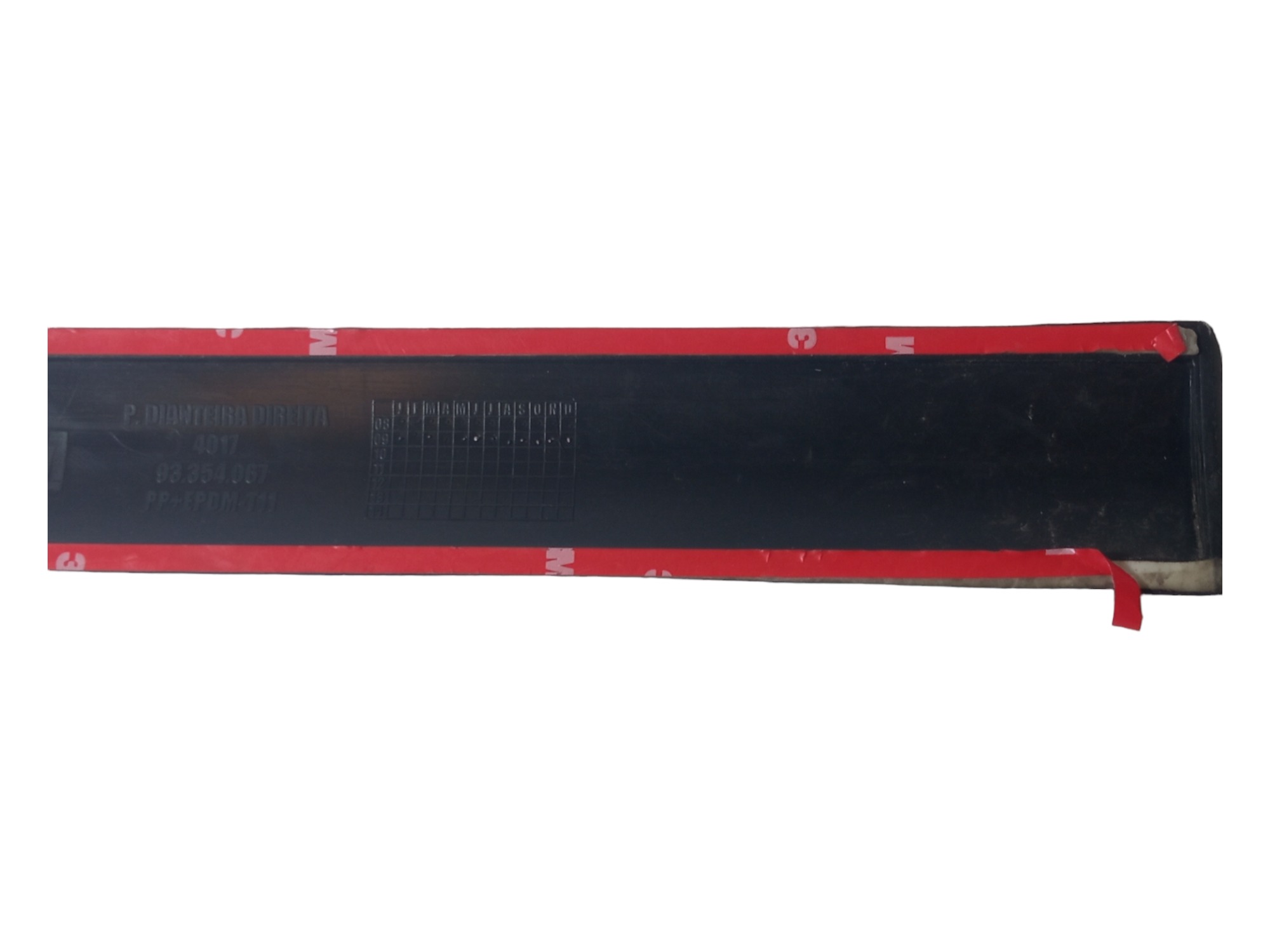 Friso Porta Dianteira Direita Chevrolet Corsa Classic 2009 Preta 4