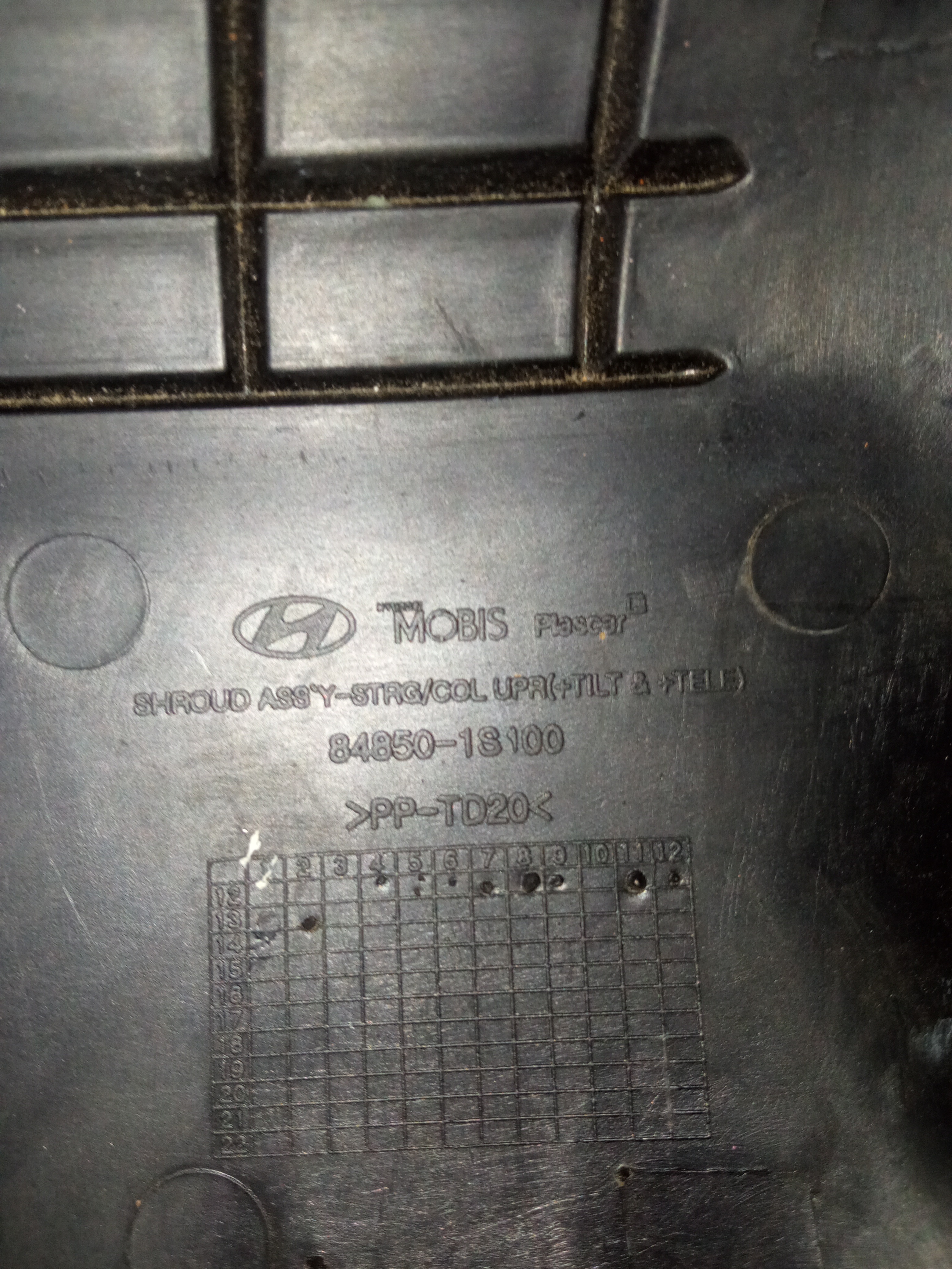 Moldura Acabamento Coluna De Direção Hyundai Hb20 2013/2019 5