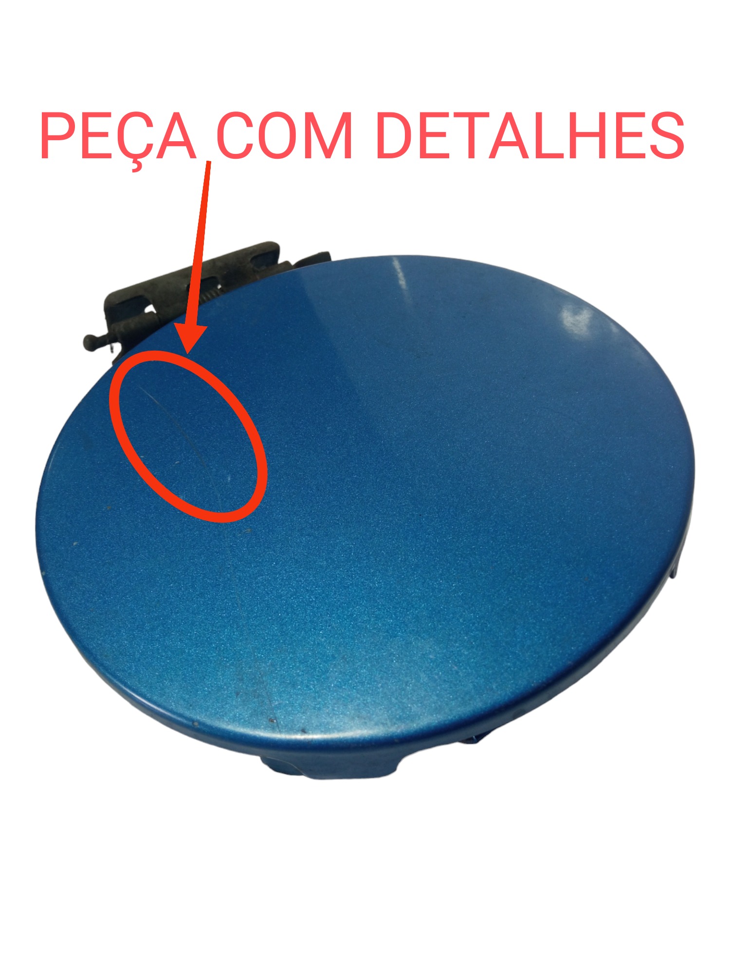 Portinhola Tampa Tanque Combustivel Lifan 320 2010 2011 2012 Azul 2011 2