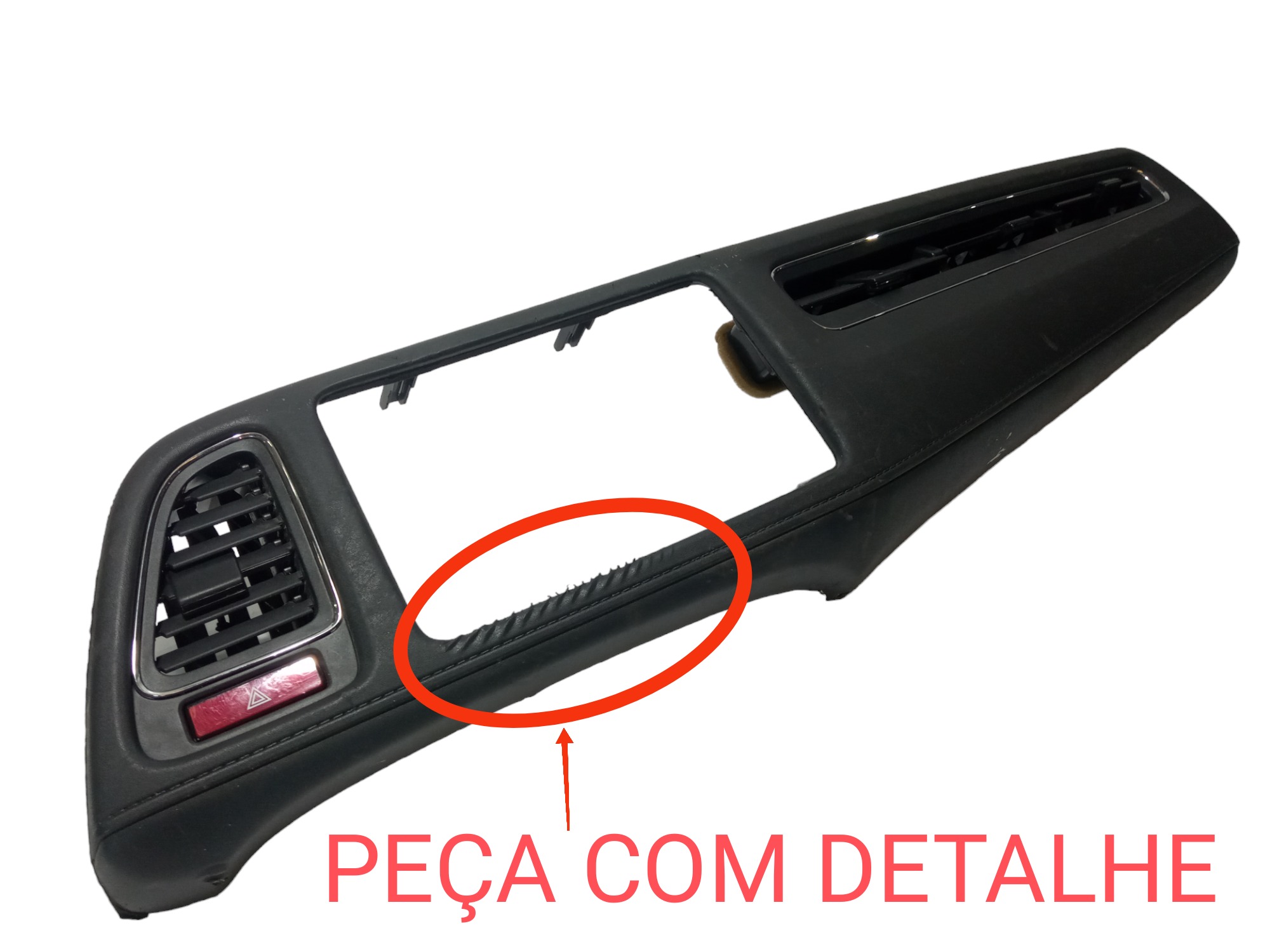 Moldura Acabamento Painel Central Difusor Ar Honda Hrv 2018 2