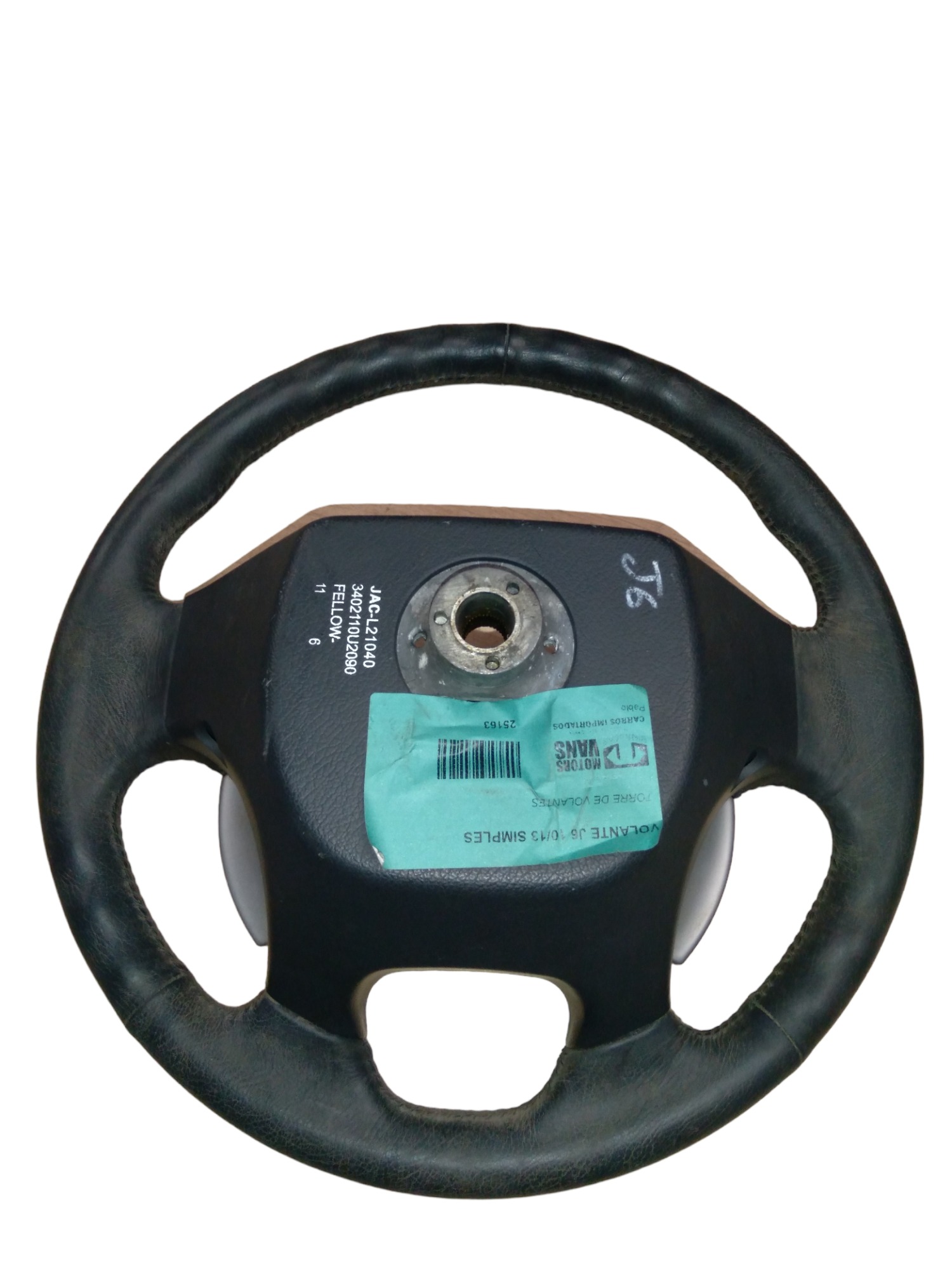 Volante Simples Jac J6 2010/2013 Com Detalhes M.v Preto 2