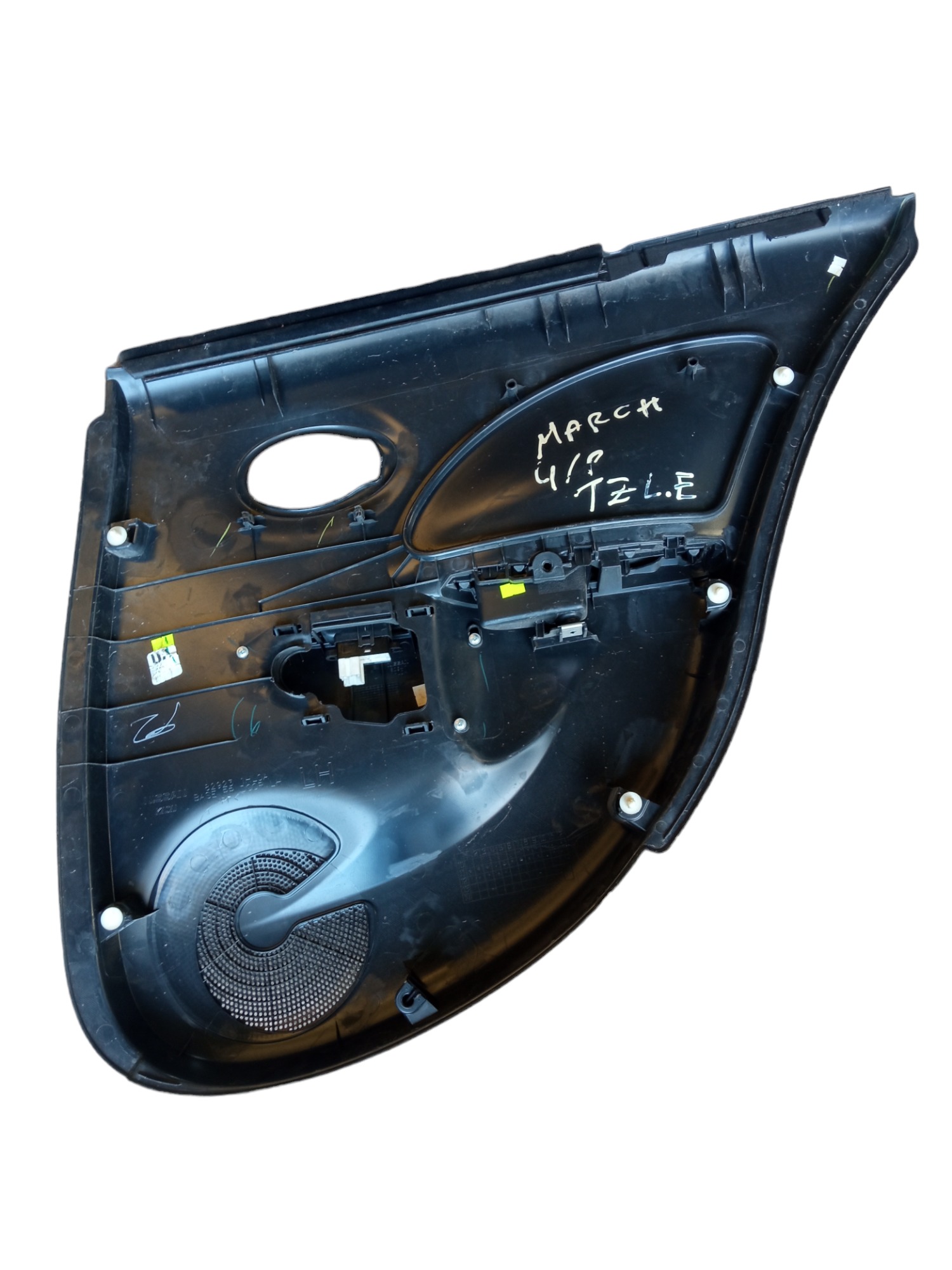 Forro Porta Traseira Esquerda Nissan March 2012 A 2014 Usado Preto 4