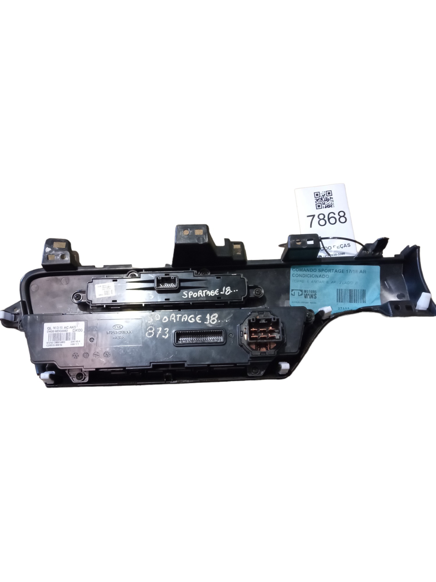Comando Ar Condicionado Kia Sportage 2019 Original Usado 5
