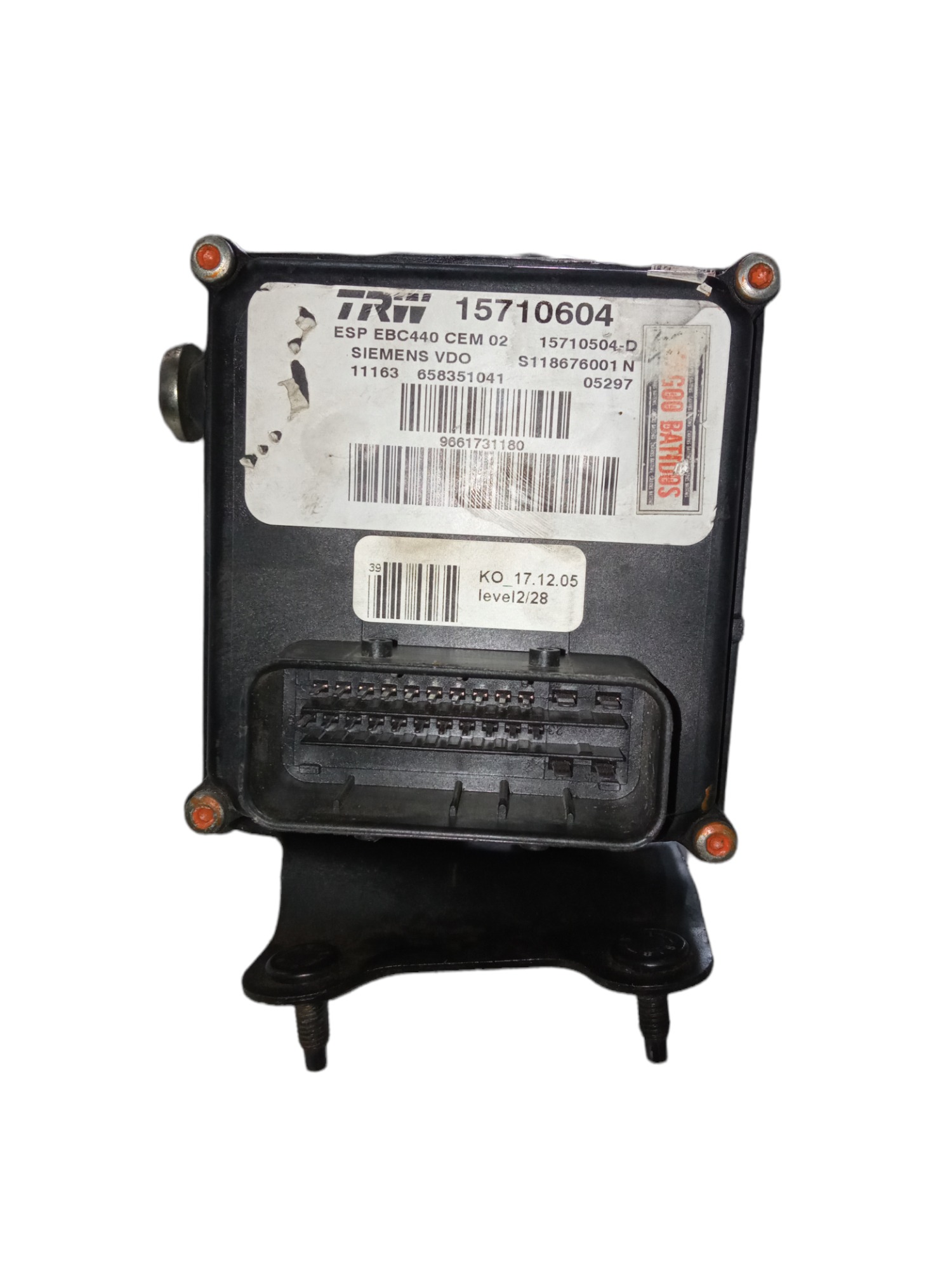 Módulo Abs Peugeot 407 2.0 2007. 15710604 3
