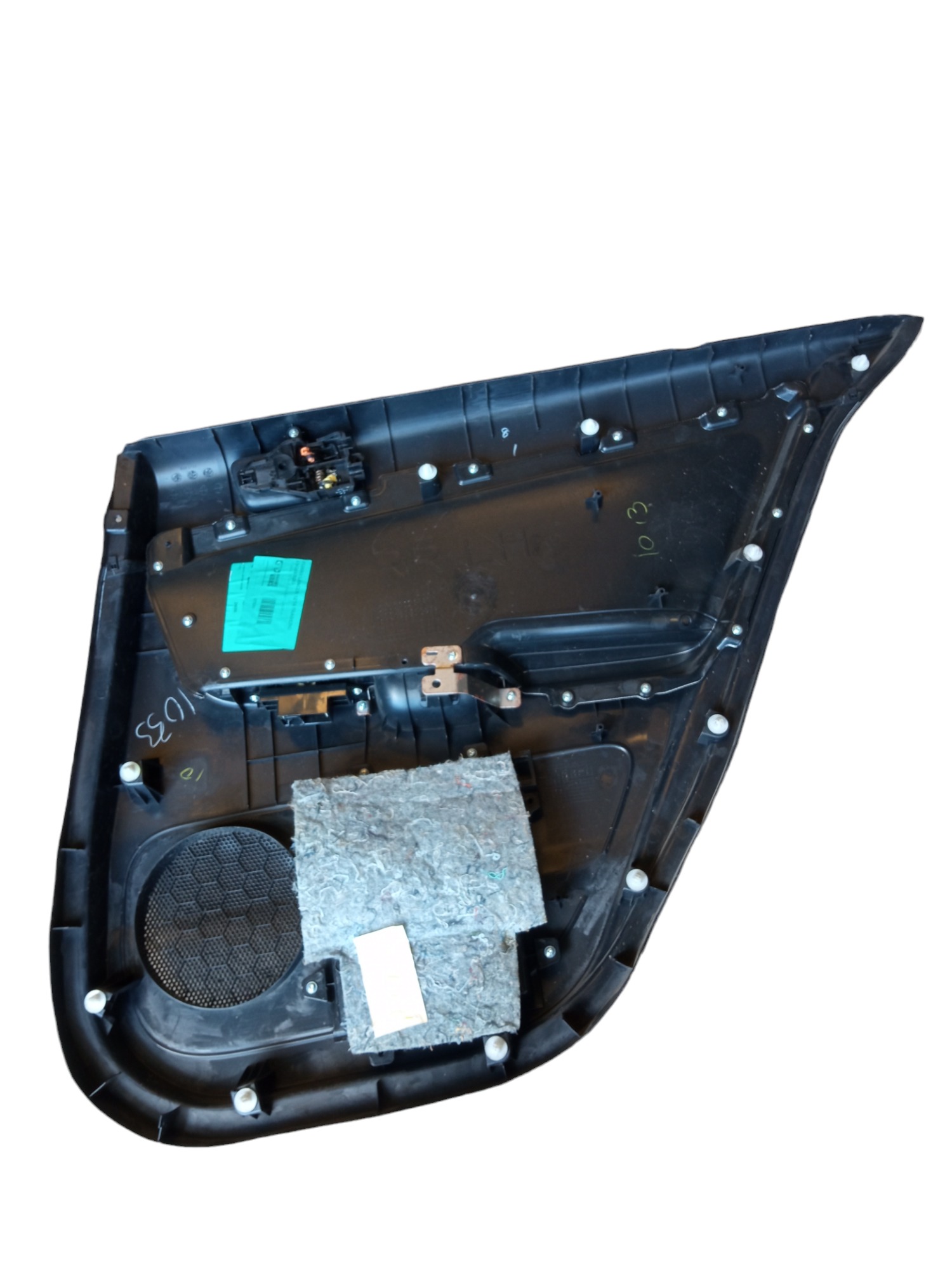 Forro De Porta Traseira Esquerda Lancer 2013 Original Usado Cinza 4