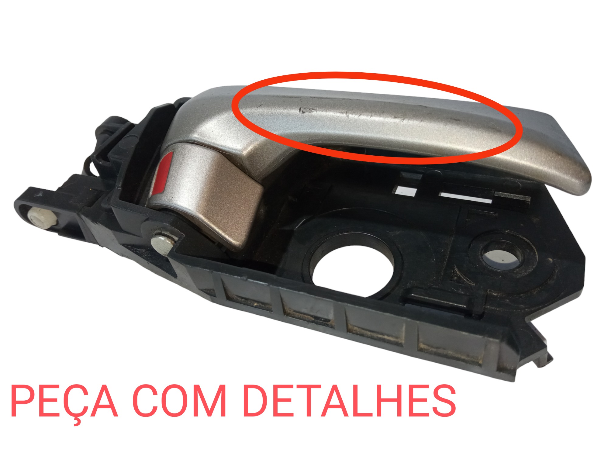 Macaneta Interna Porta Traseira Direita Honda City 2009 2014 Cinza Traseira 2