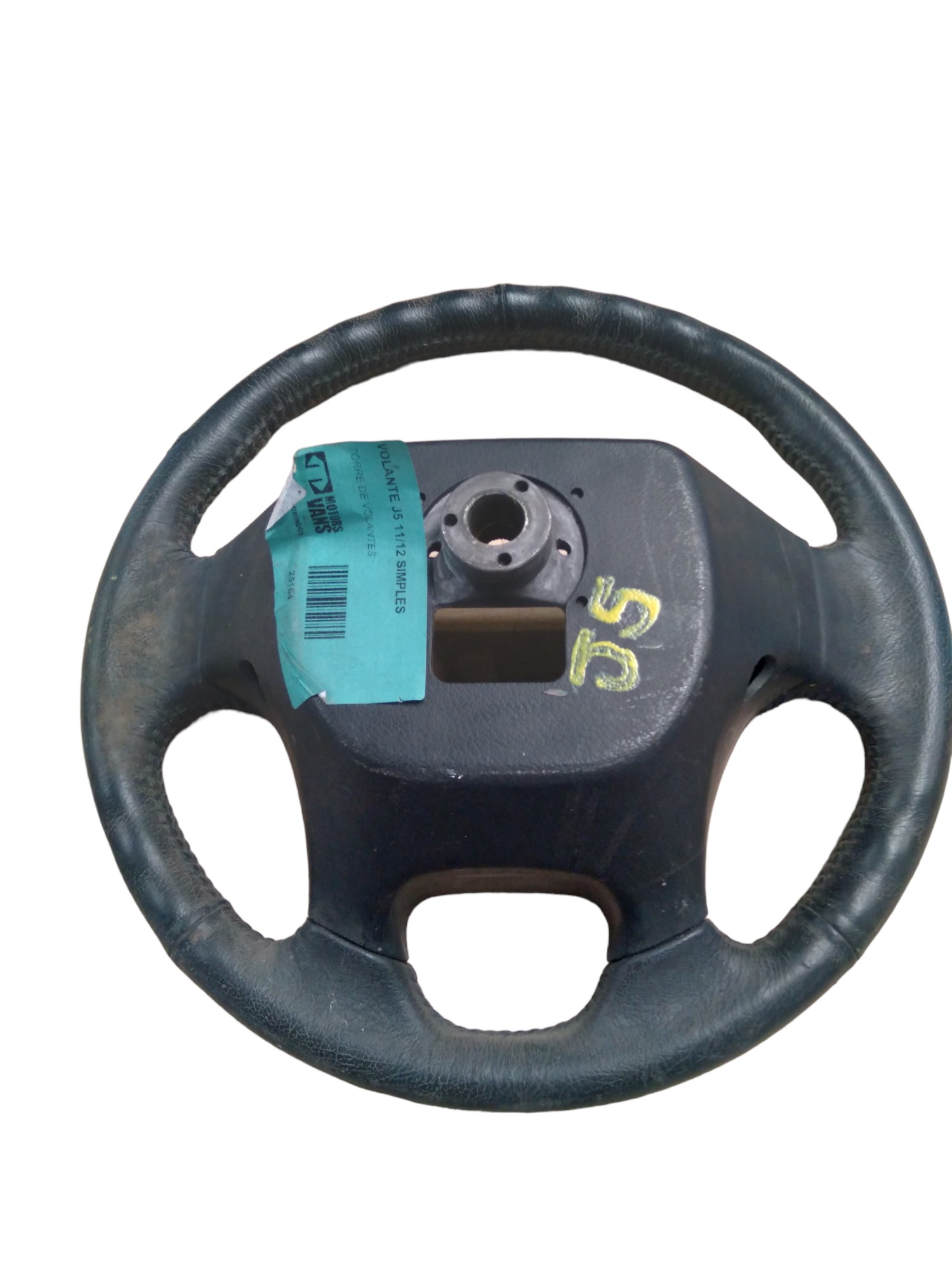 Volante Simples Jac J5 2011/2012 Com Detalhes M.v Preto 2