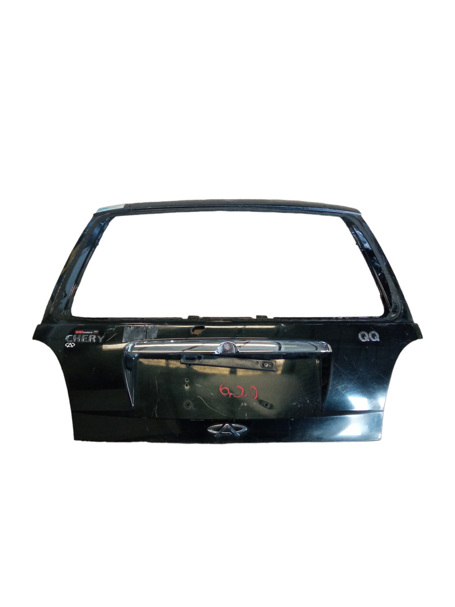 Tampa Traseira Chery Qq 2011 2012 2013 2014 2015  Preto 1