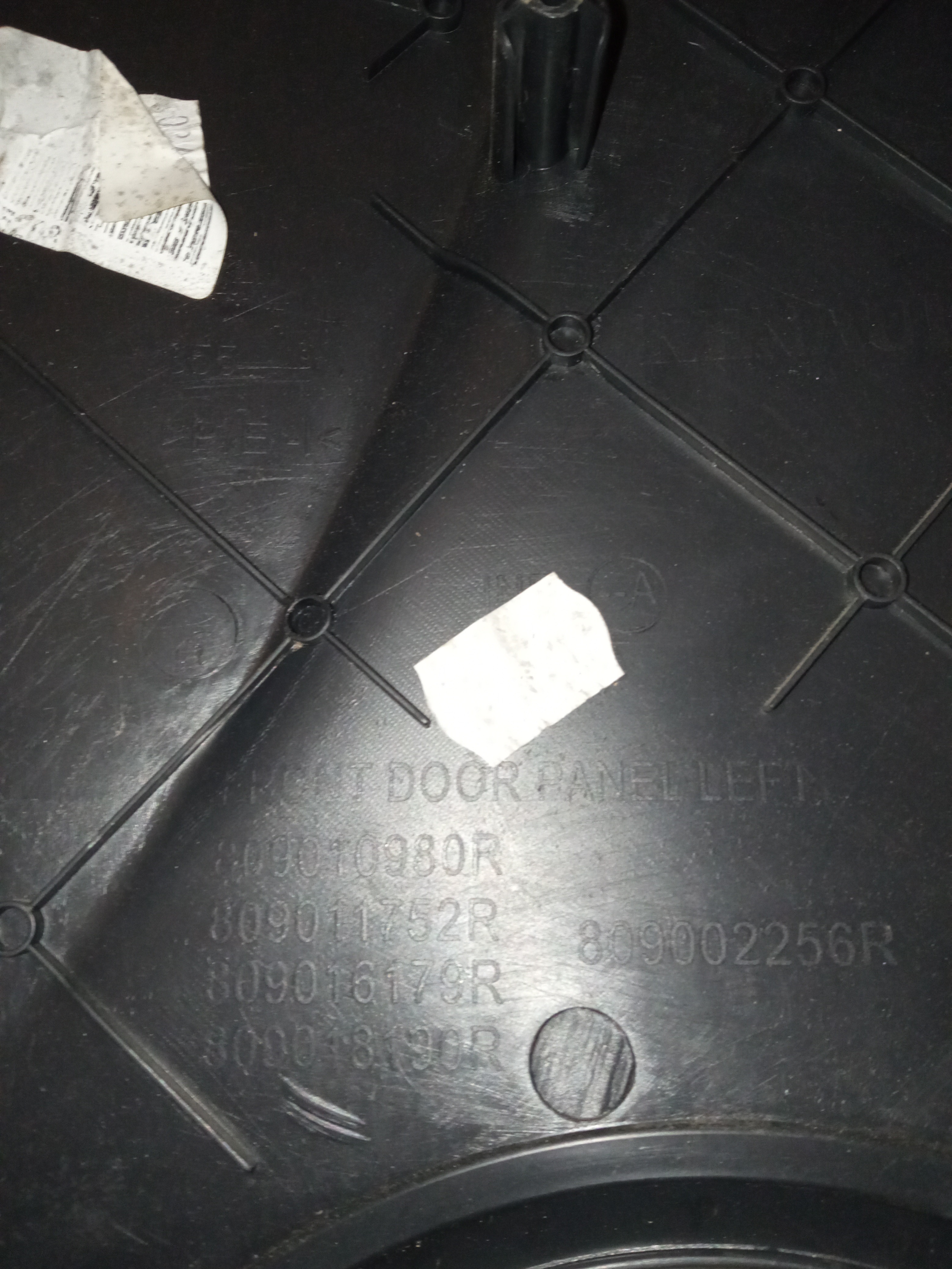 Forro De Porta Dianteira Esquerda Sandero 2014 2015 2016 Preto 6