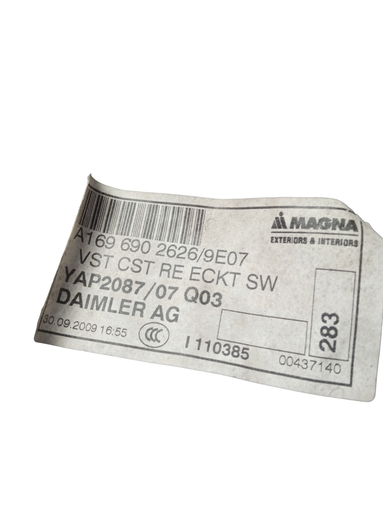 Forro Direito Porta-malas Mercedes A200 2007/2011 5