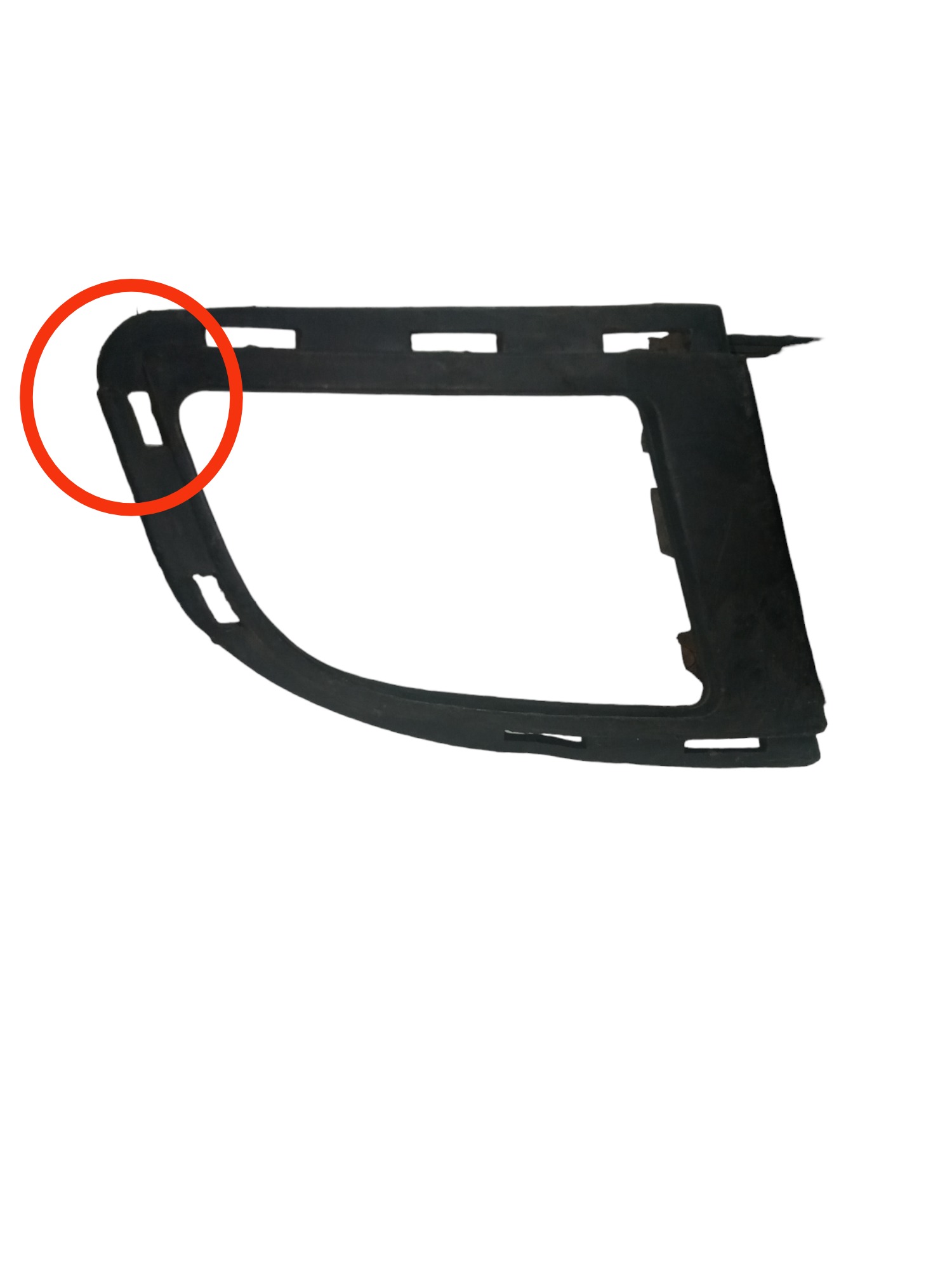 Moldura Farol Milha Dianteira Direita Chevrolet Astra 2003 Preta 3