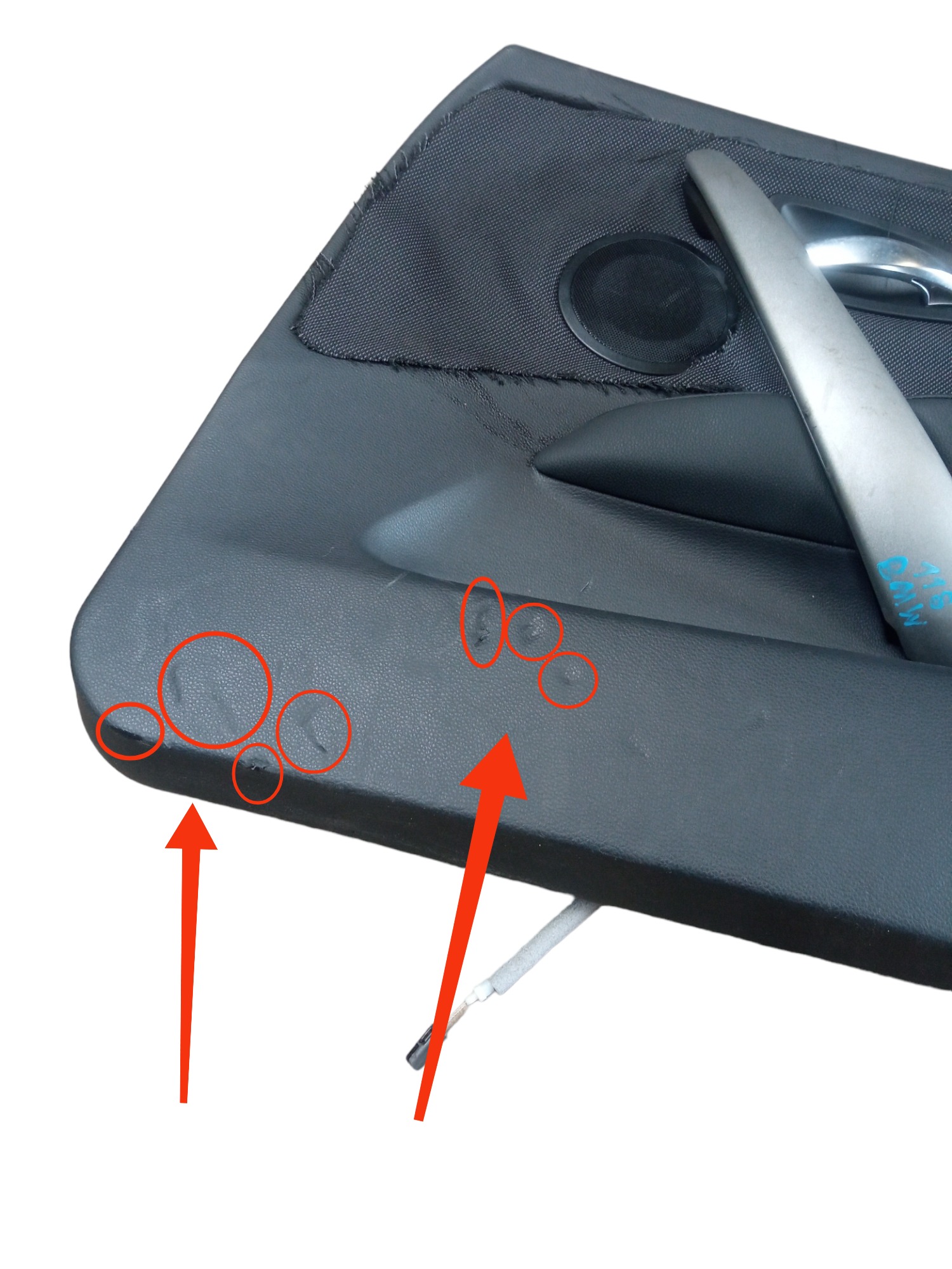 Forro De Porta Dianteiro Direito C/detalhes Bmw 118i 2009  Preto 2