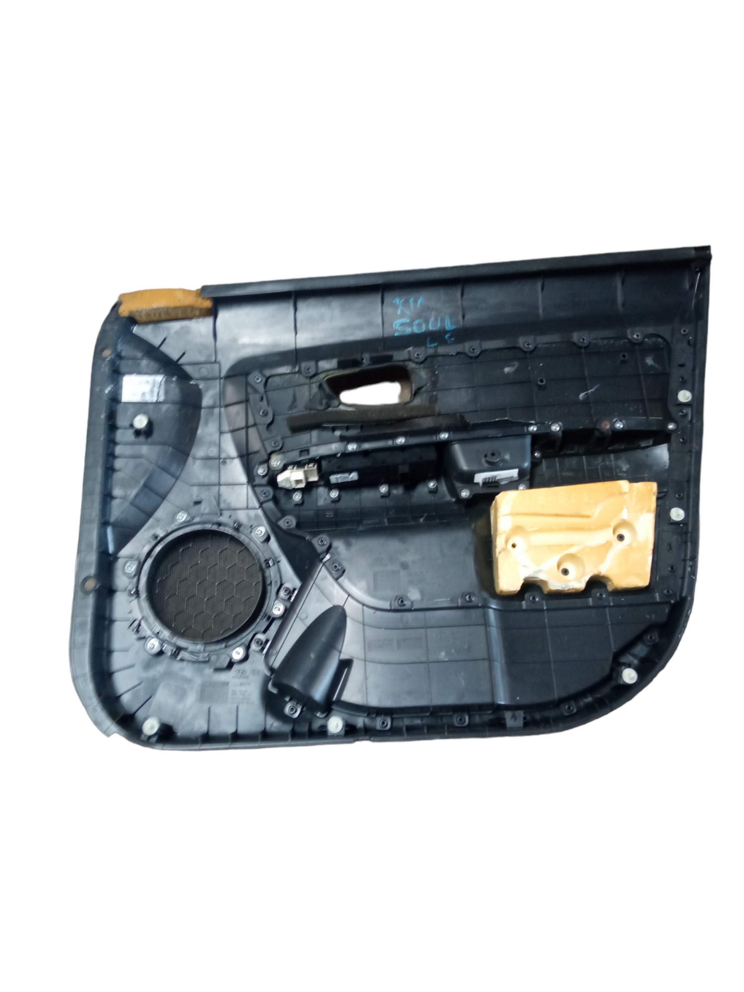 Forro De Porta Dianteiro Esquerdo C/detalhes Kia Soul 2010 Preto 3
