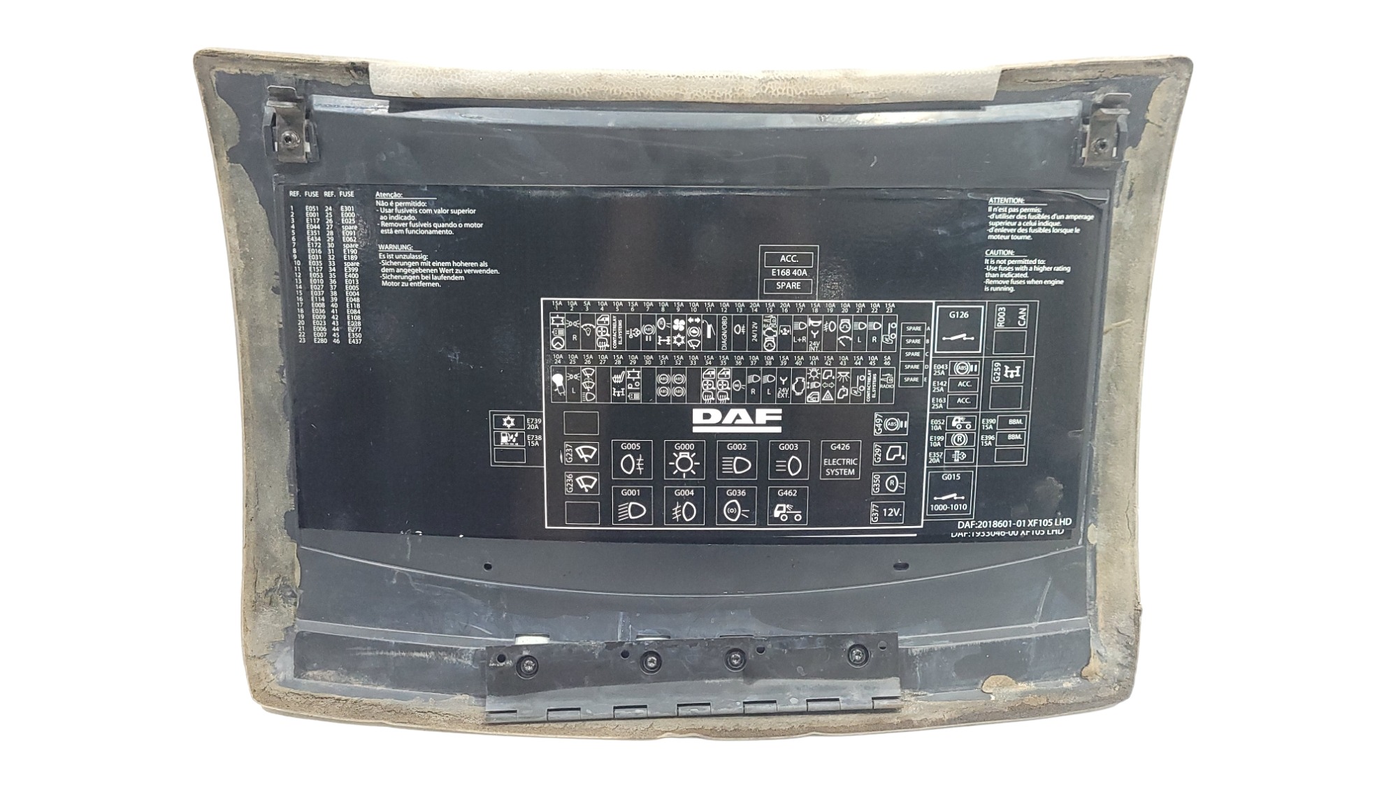 Tampa Caixa Fusivel Daf 5