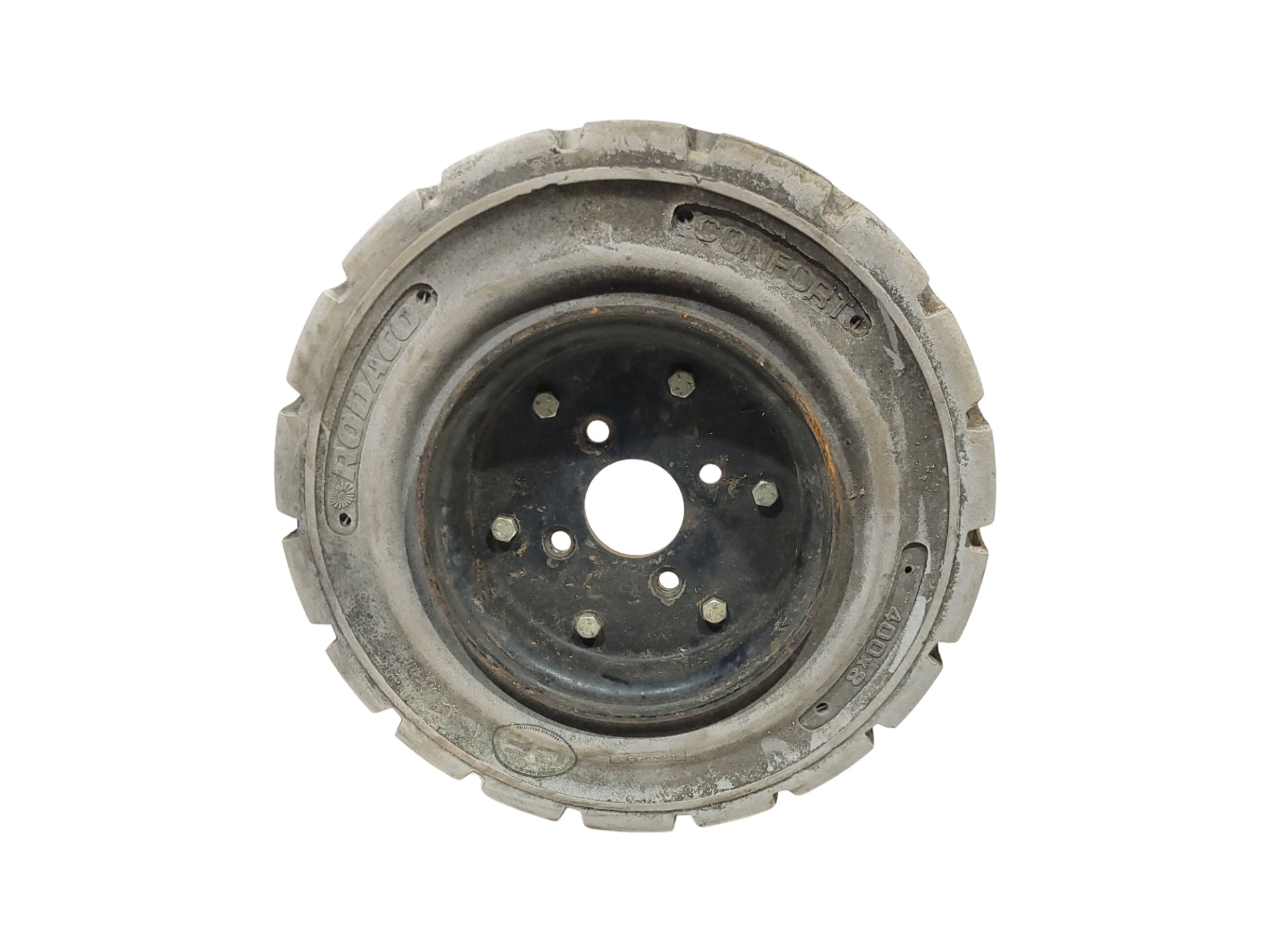 Pneu Rodaco Com Roda 4.00×8 Maciço 1