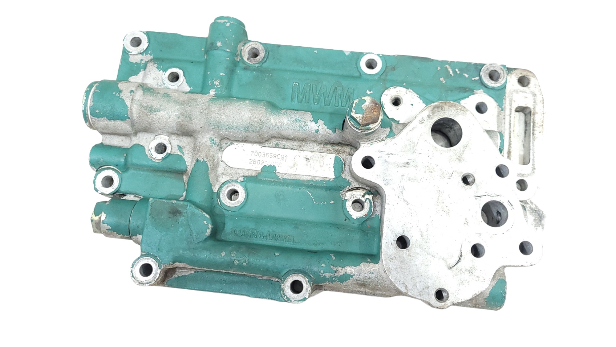Cabeçote Filtro Lubrificante Motor Mwm 7003659c91 2