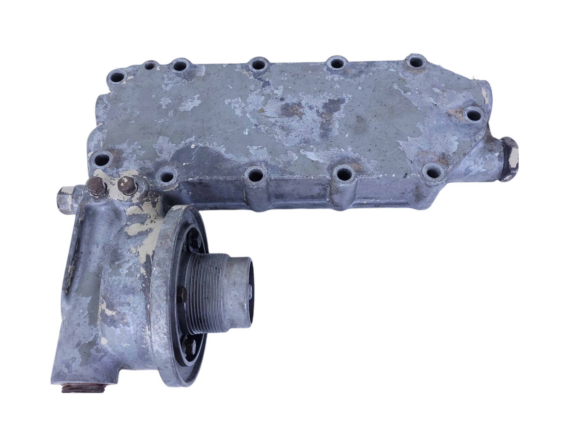 Carcaça Filtro Óleo Resfriador Motor Cummins Isb 3931077 1