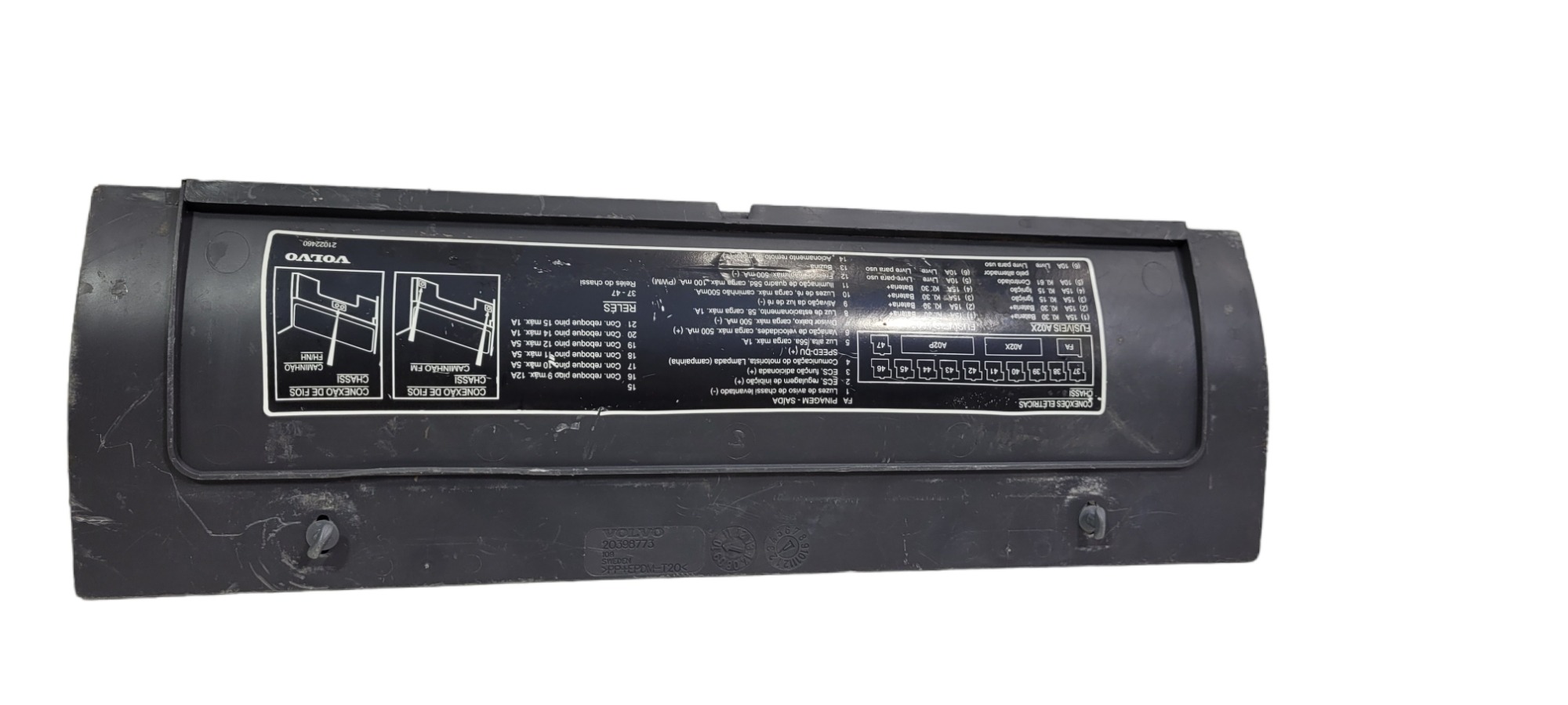 Tampa Caixa Fusivel Volvo Fh 20398773 4