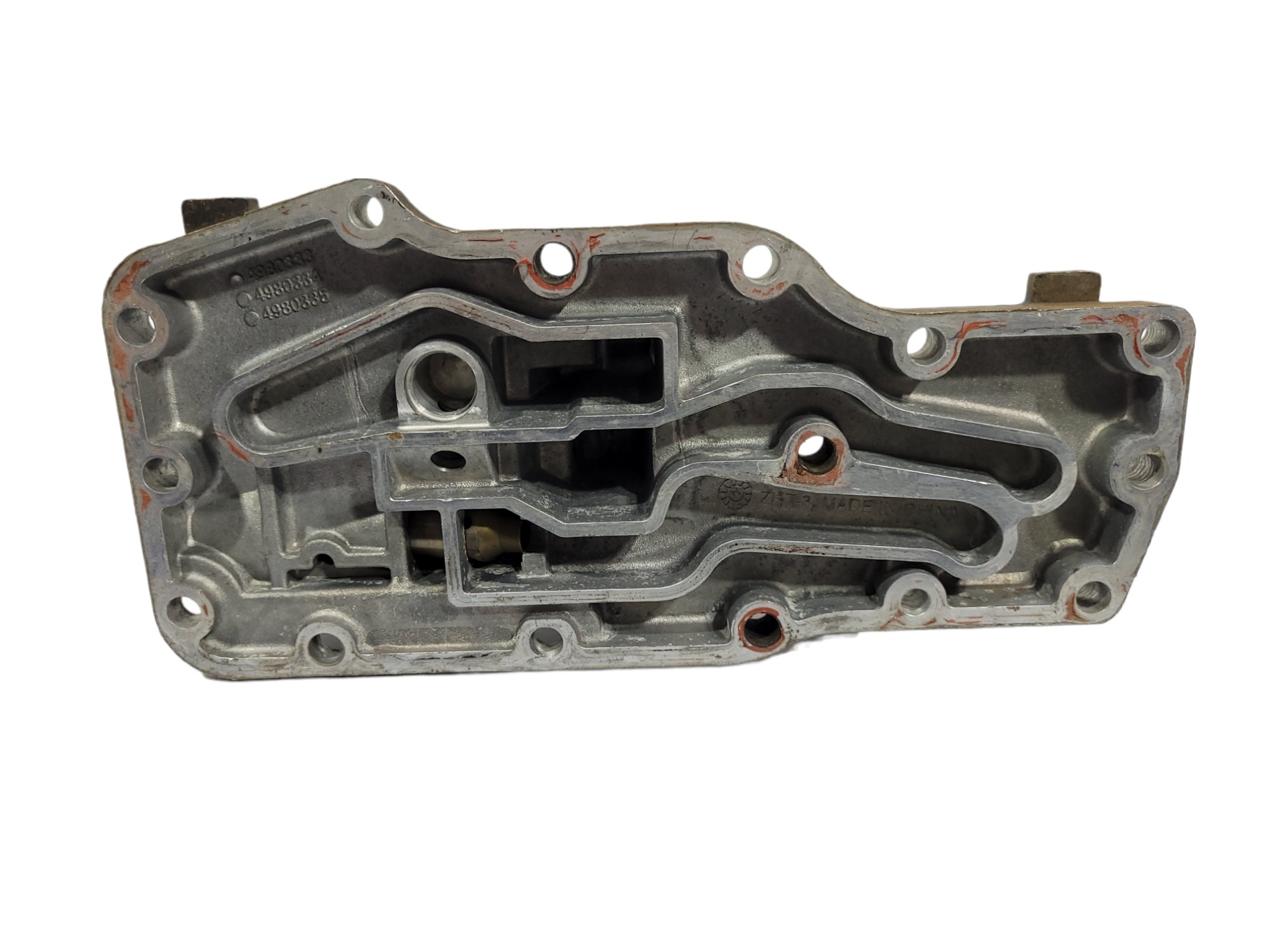 Cabeçote Filtro De Óleo Motor Cummins Isbn 4980333 2