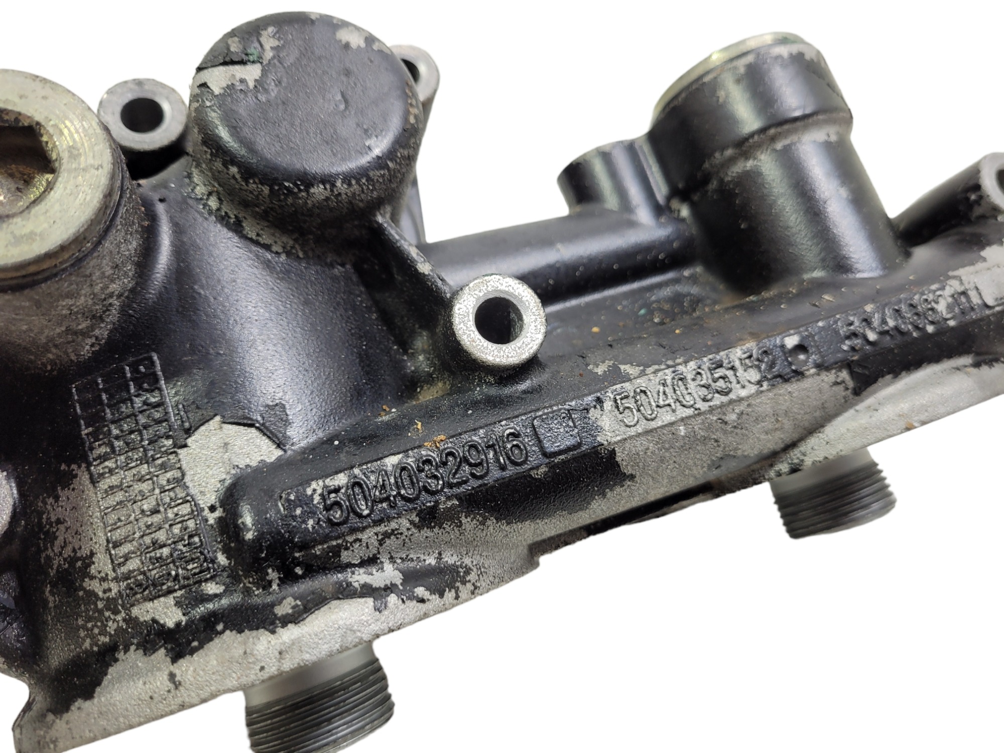 Cabeçote Filtro Lubrificante Iveco Stralis 504035152 7