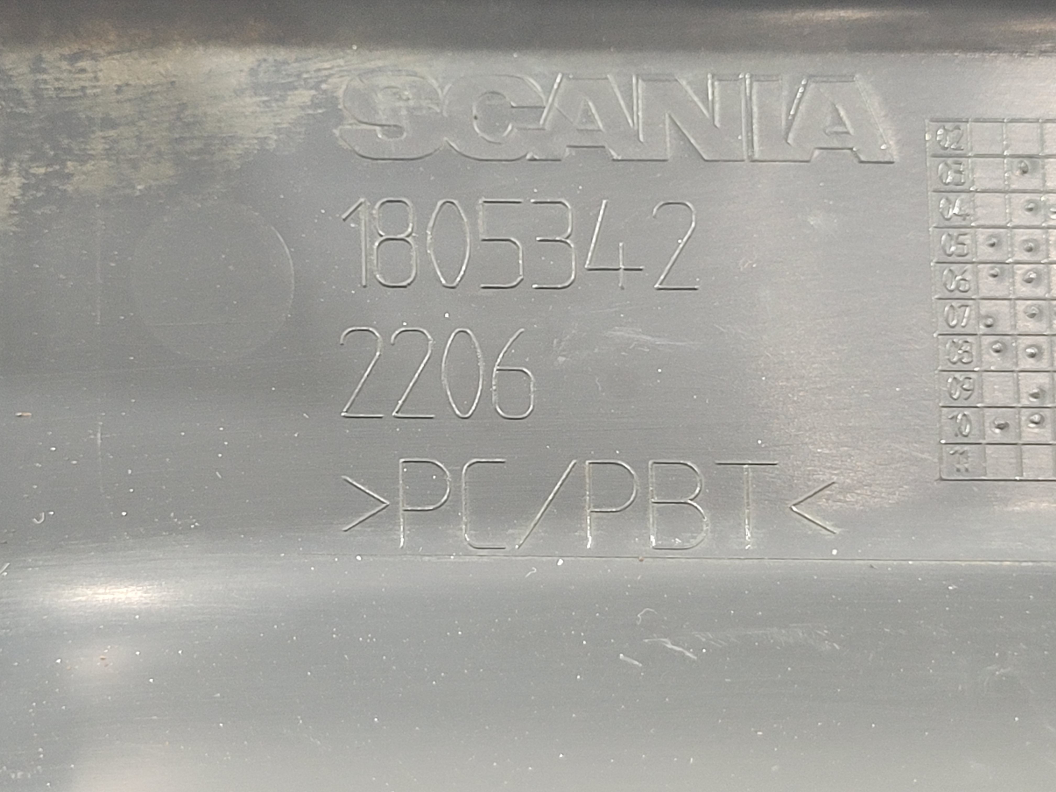 Moldura Superior Estribo Esquerdo Scania G420 2010 1805342 Não Se Aplica 5